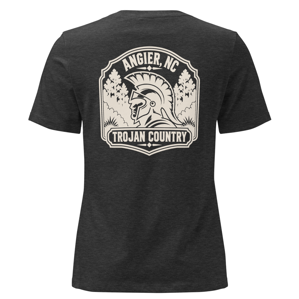 Angier NC - Trojan Country- Women's Relaxed T-Shirt