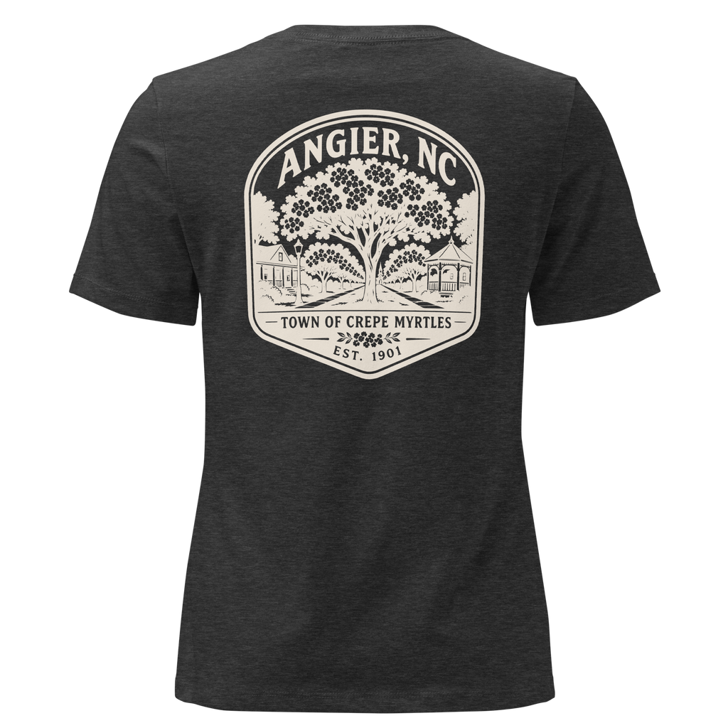 Angier NC - Street of Crepe Myrtles- Women's Relaxed T-Shirt