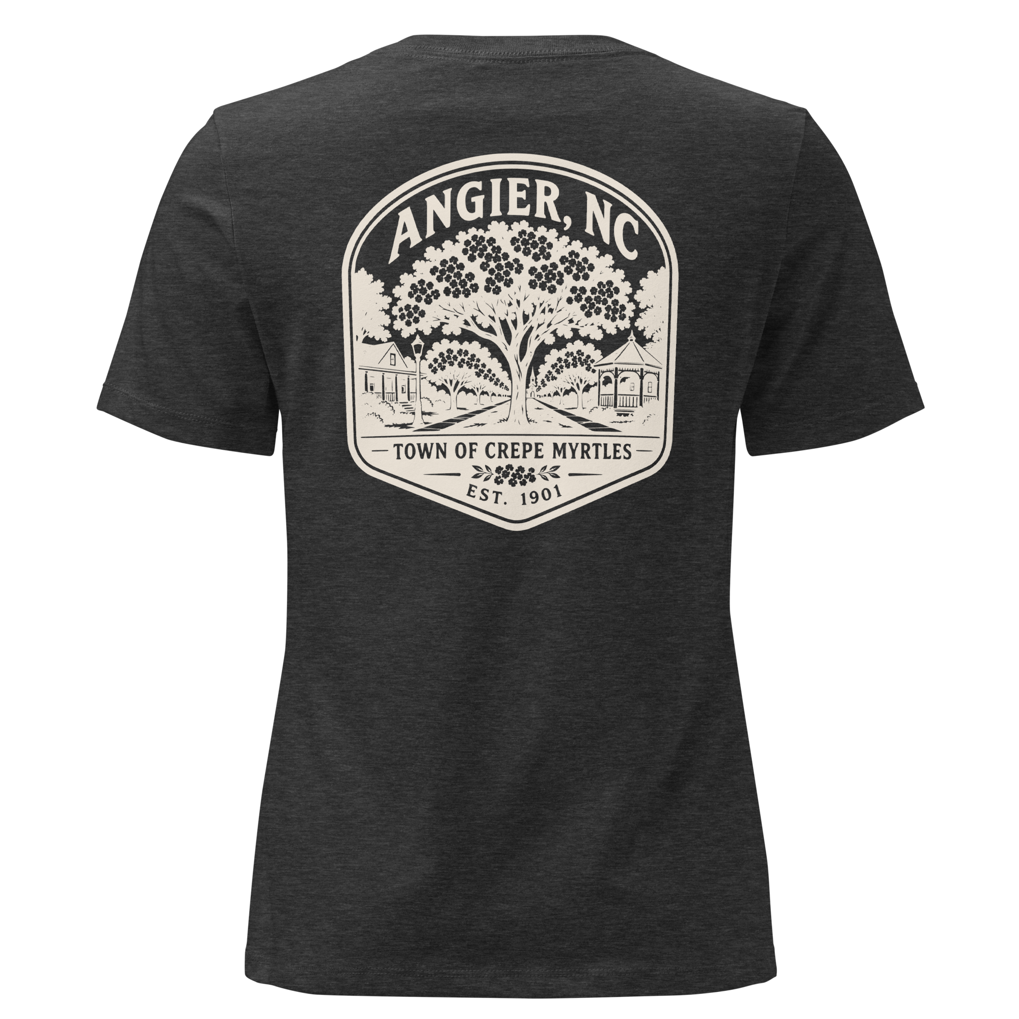 Angier NC - Street of Crepe Myrtles- Women's Relaxed T-Shirt