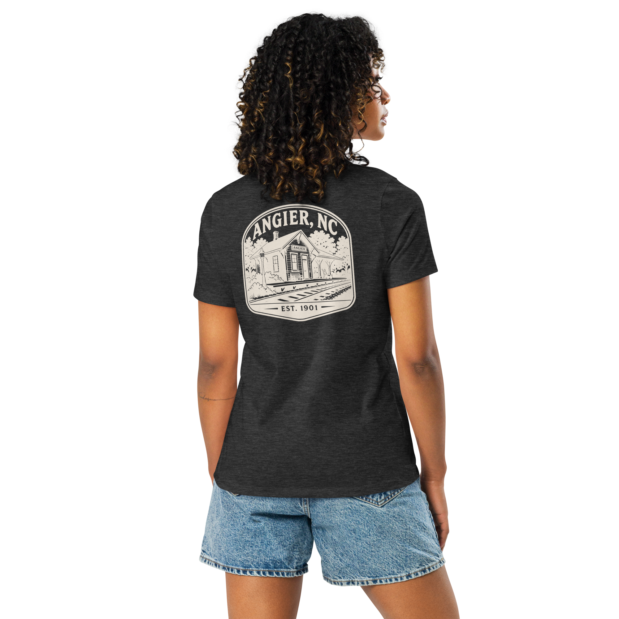 Angier, NC - Railroad Town - Women's Relaxed T-Shirt