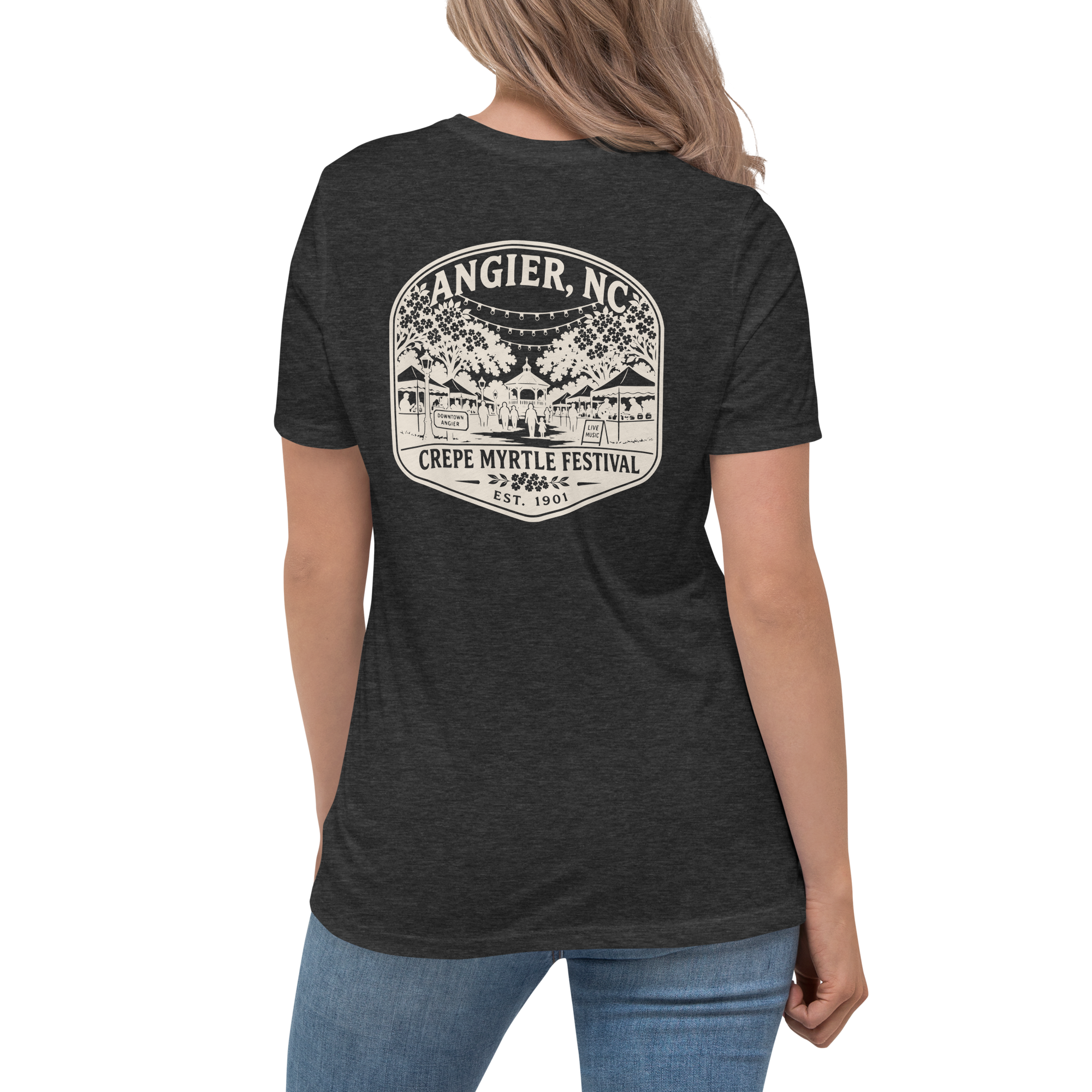 Angier NC - Crepe Myrtle Festival- Women's Relaxed T-Shirt