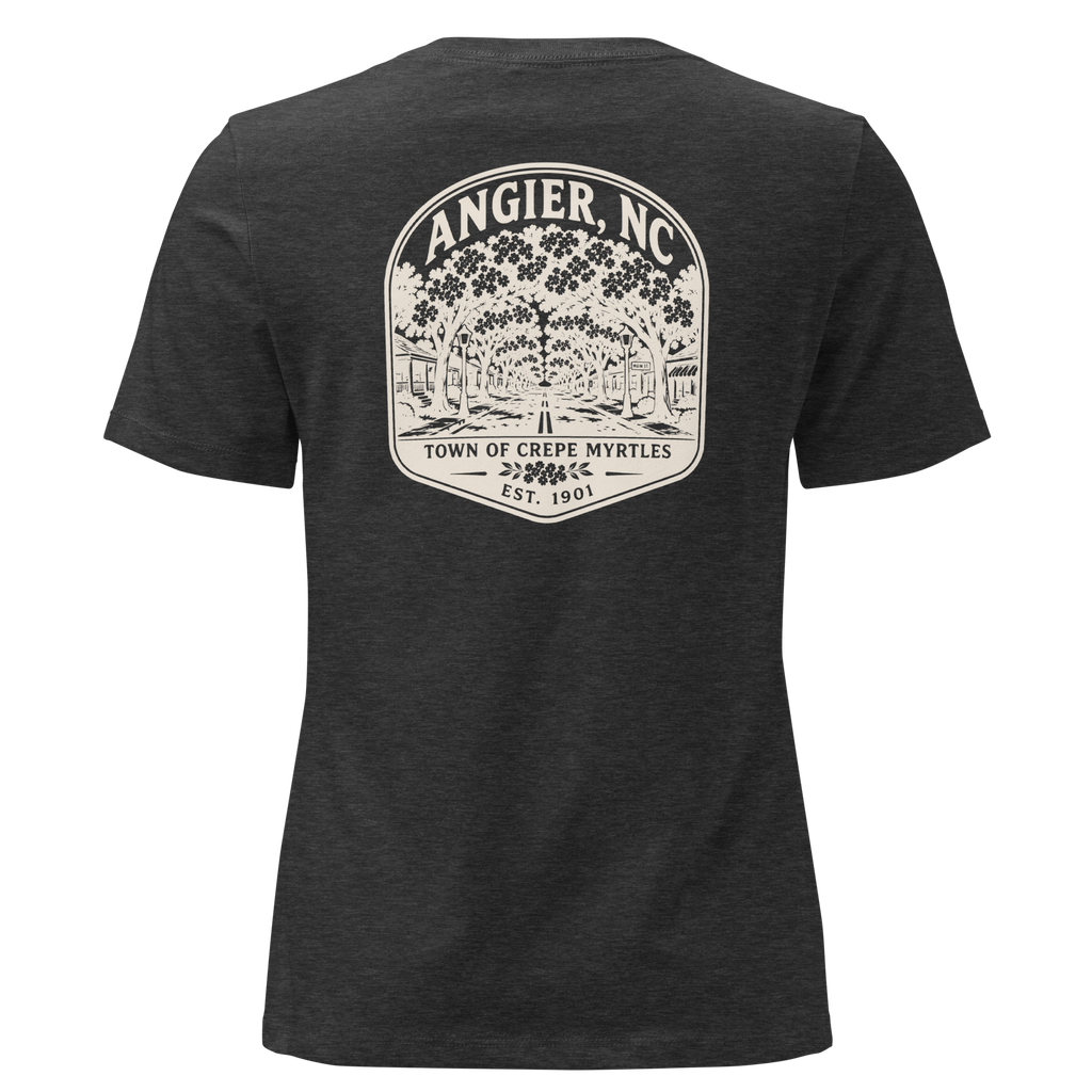 Angier NC - Town of Crepe Myrtles- Women's Relaxed T-Shirt