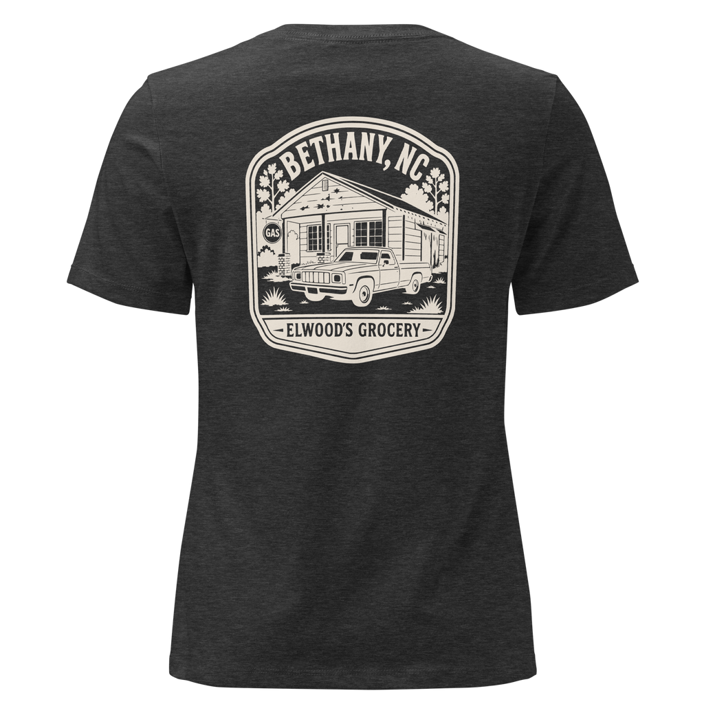 Bethany NC - Elwood's Grocery- Women's Relaxed T-Shirt