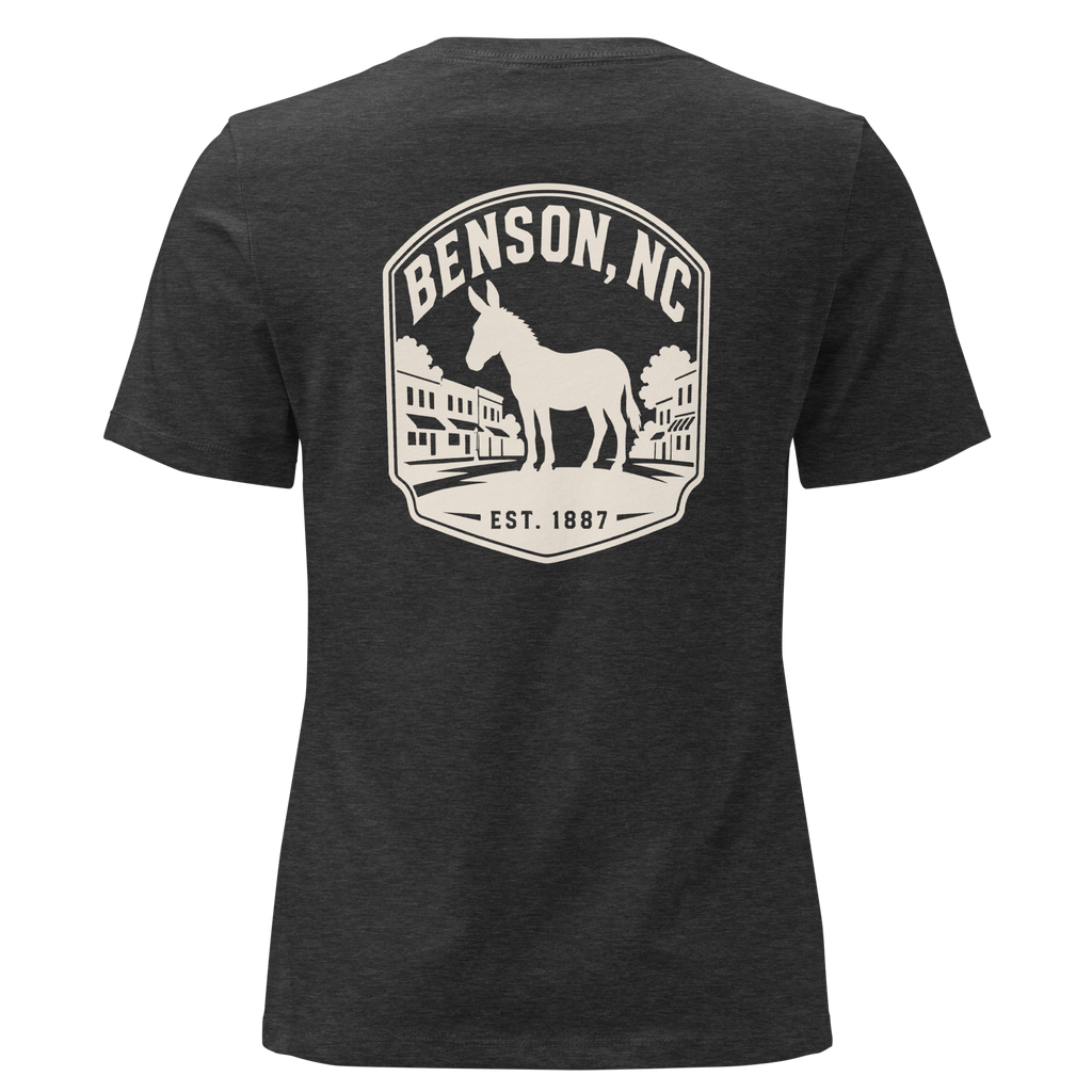 Benson NC - Mule Town - Women's Relaxed T-Shirt