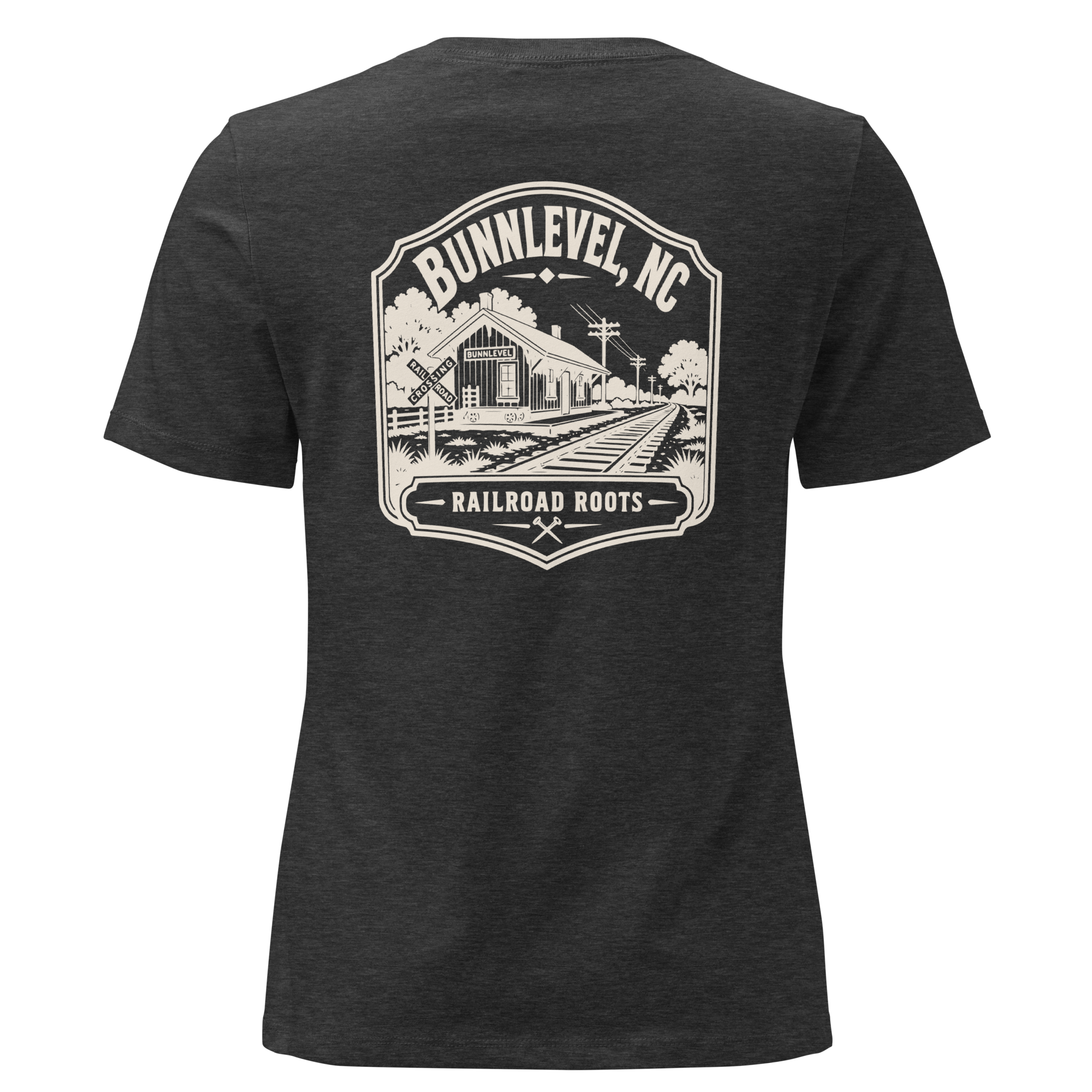 Bunnlevel NC - Railroad Town- Women's Relaxed T-Shirt