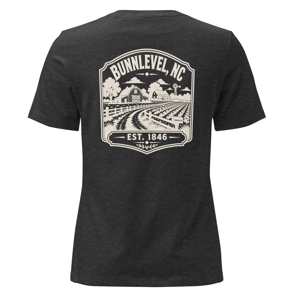 Bunnlevel NC - Farm Heritage- Women's Relaxed T-Shirt