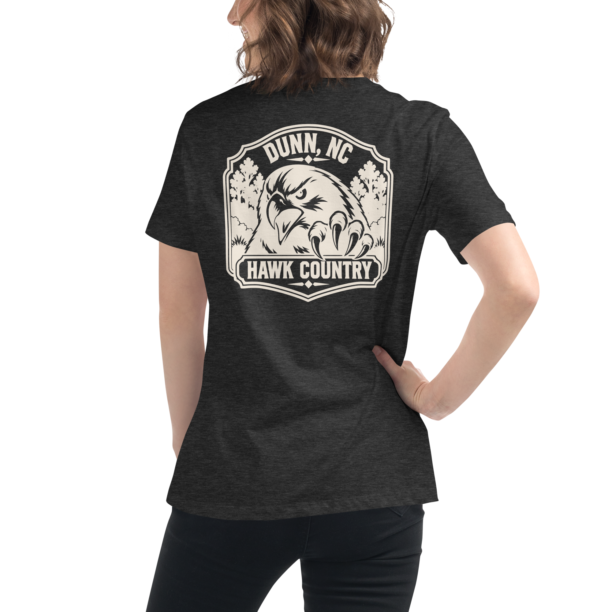 Dunn NC - Hawk Country- Women's Relaxed T-Shirt
