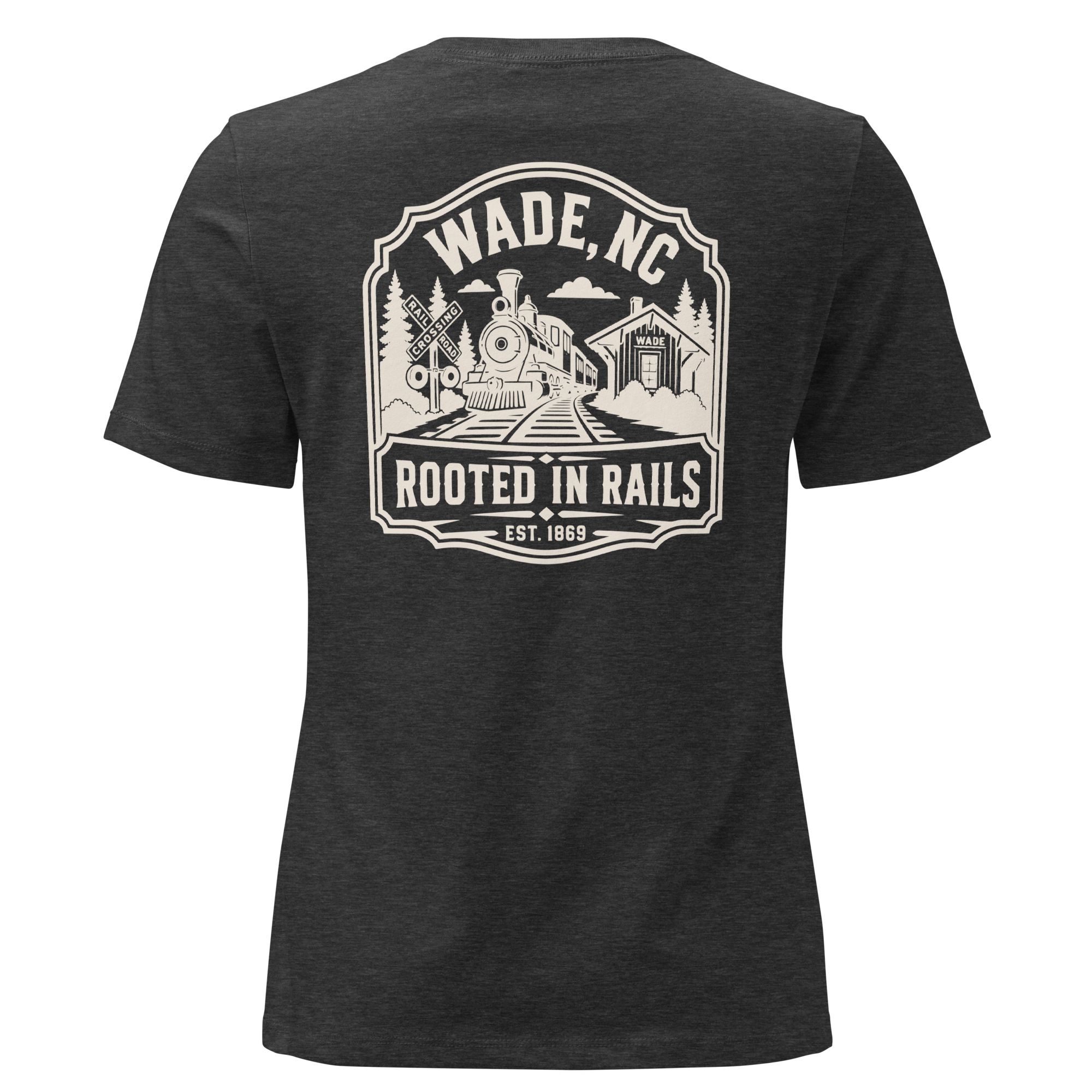 Wade NC - Railroad Town- Women's Relaxed T-Shirt
