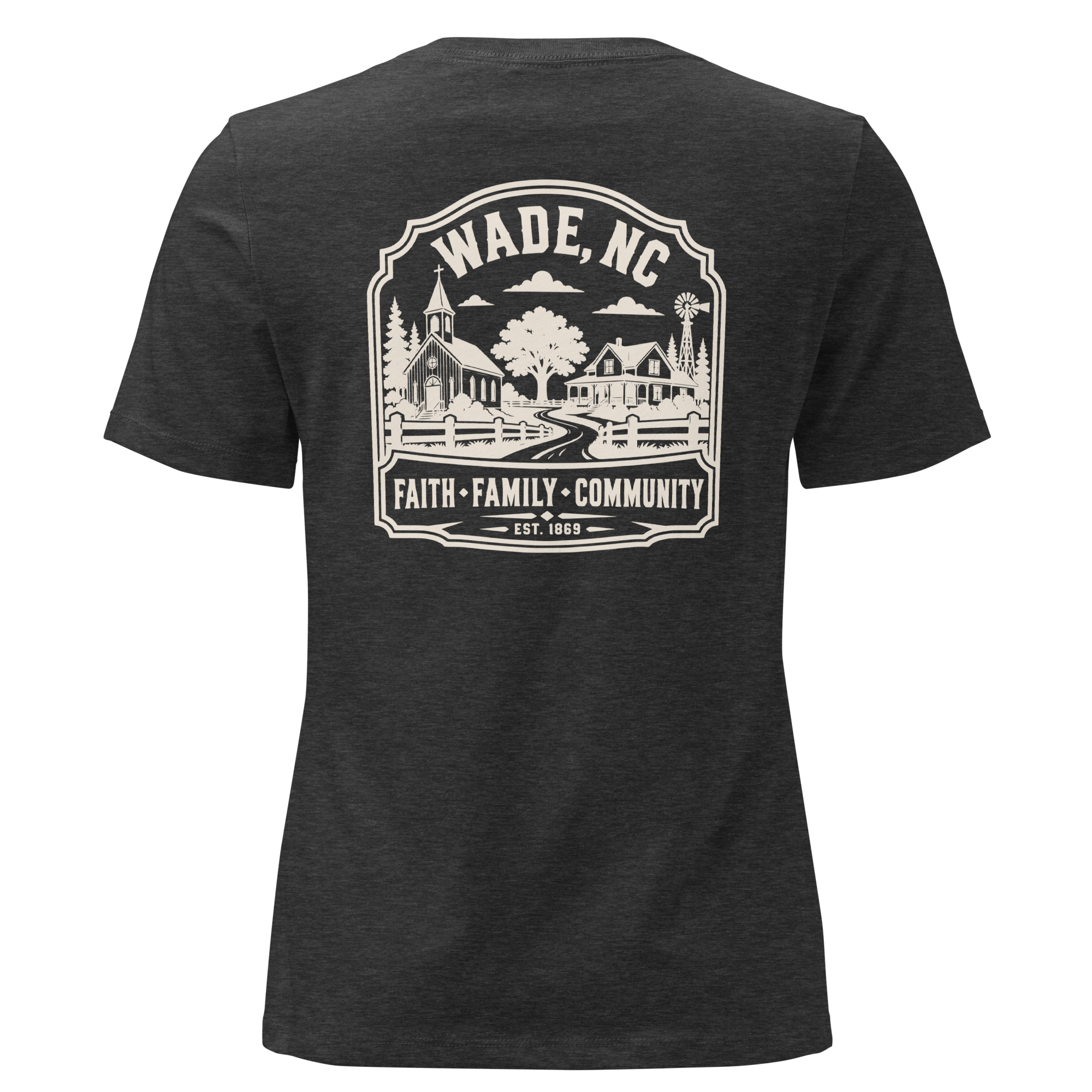 Wade NC - Faith Family Community- Women's Relaxed T-Shirt