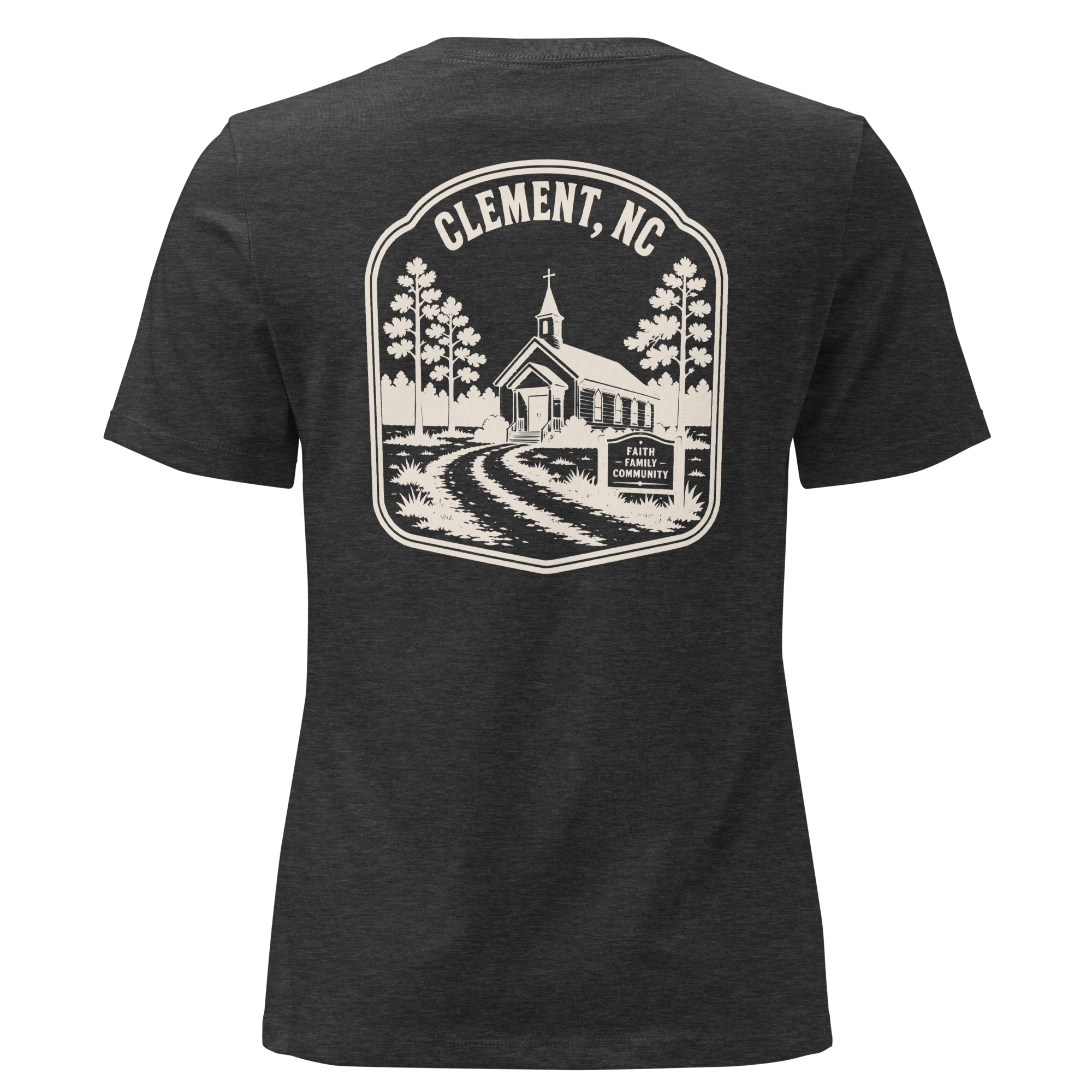Clement NC - Faith & Family- Women's Relaxed T-Shirt