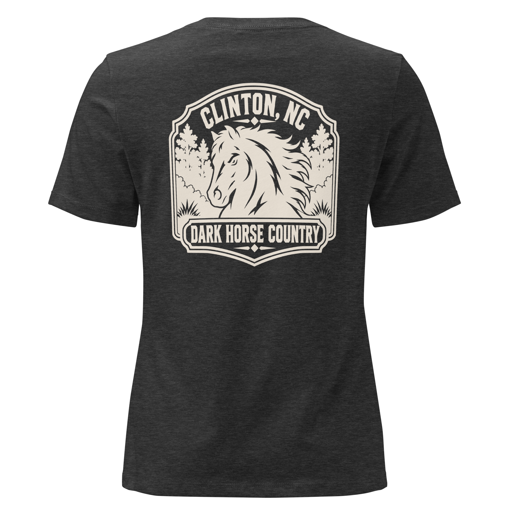 Clinton NC - Dark Horse Country- Women's Relaxed T-Shirt