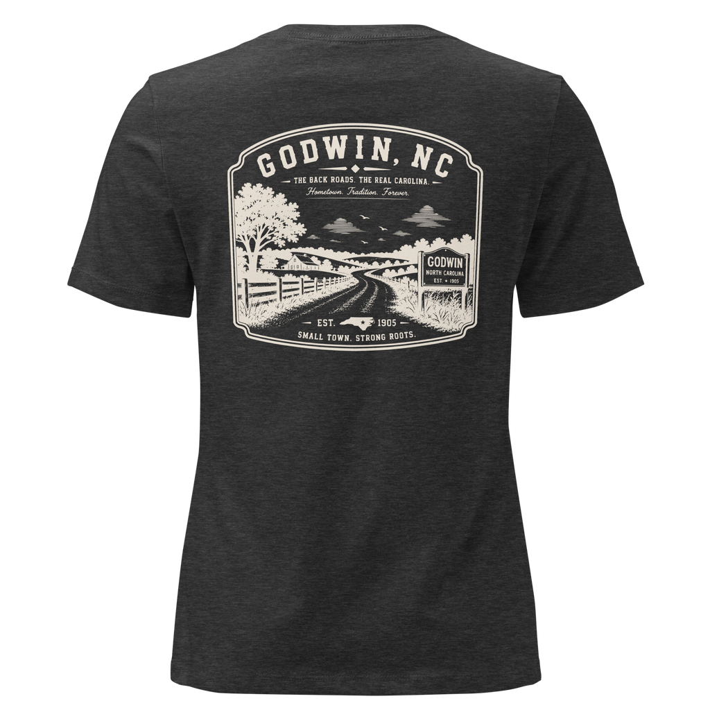 Godwin NC - The Back Roads- Women's Relaxed T-Shirt