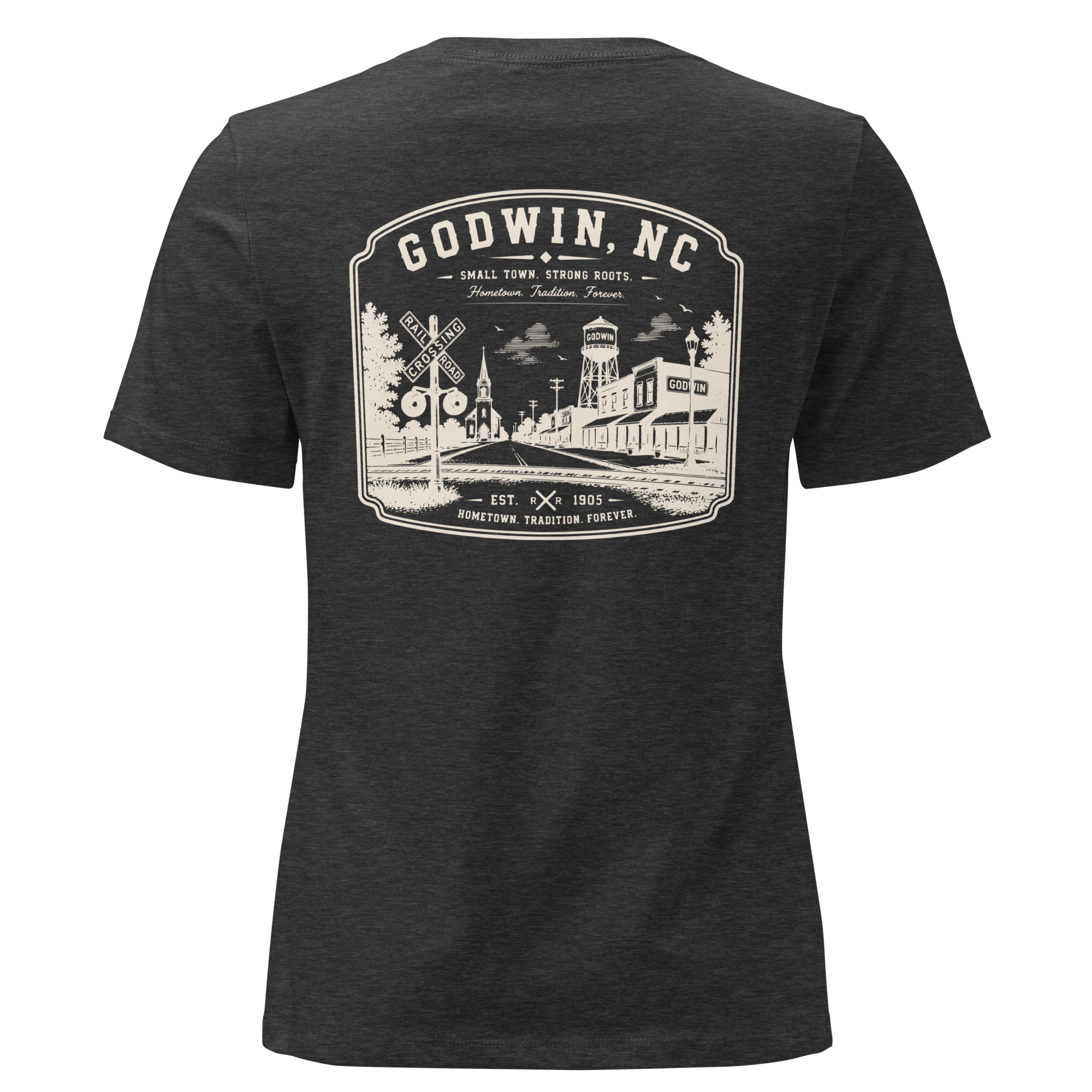Godwin NC - Small Town Roots- Women's Relaxed T-Shirt