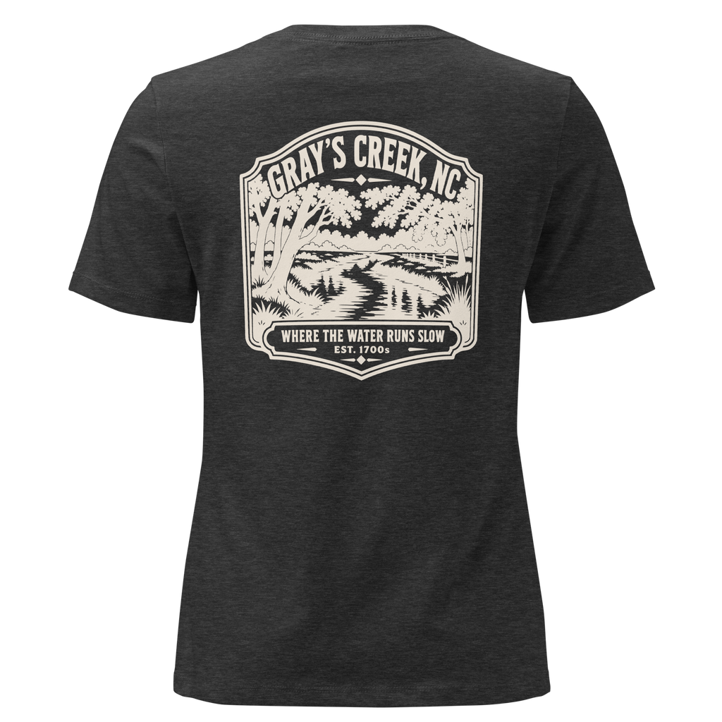 Gray's Creek NC - The Creek- Women's Relaxed T-Shirt