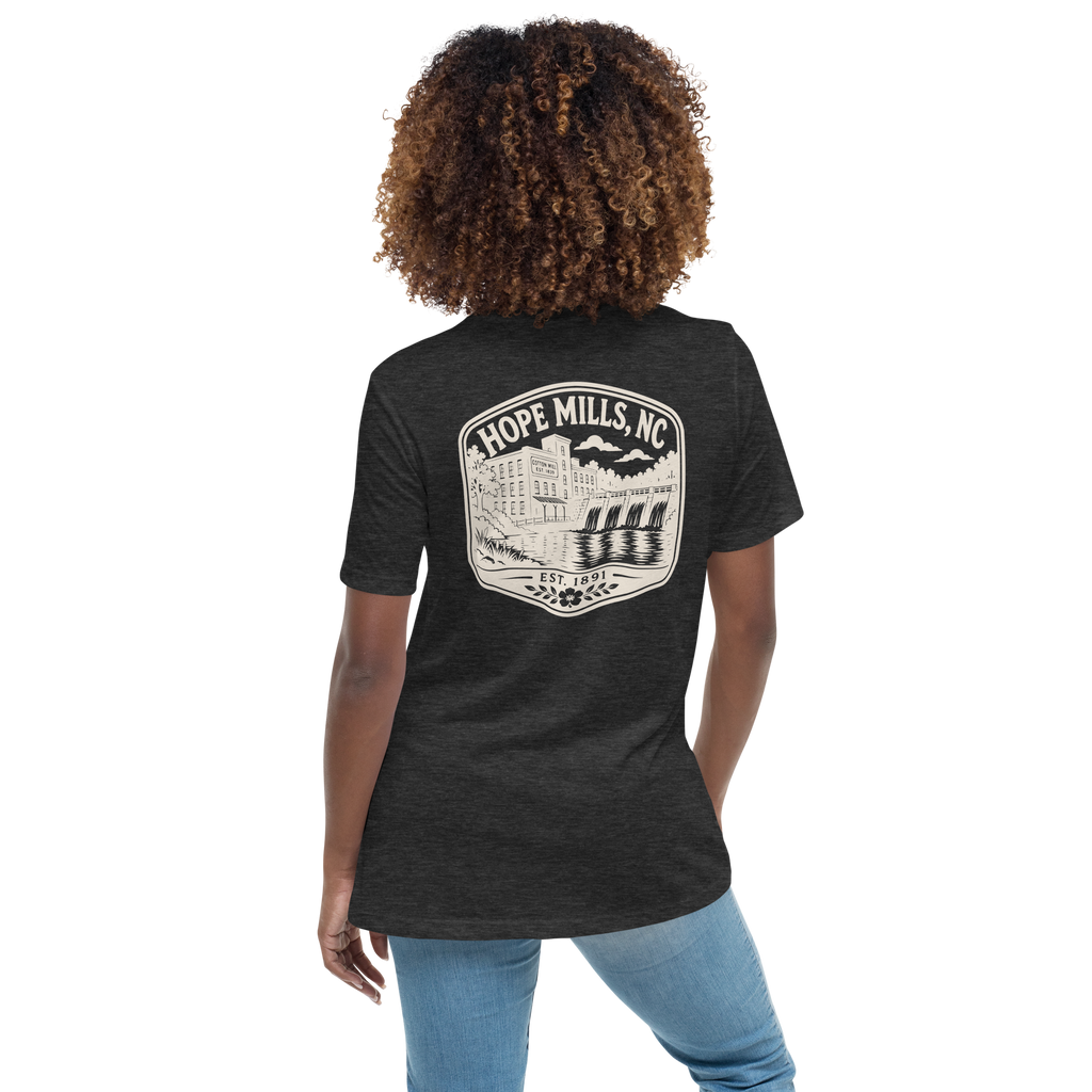 Hope Mills NC - The Old Mill- Women's Relaxed T-Shirt