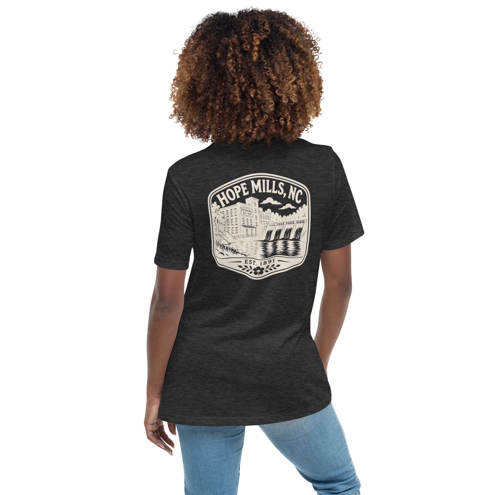 Hope Mills NC - The Old Mill- Women's Relaxed T-Shirt