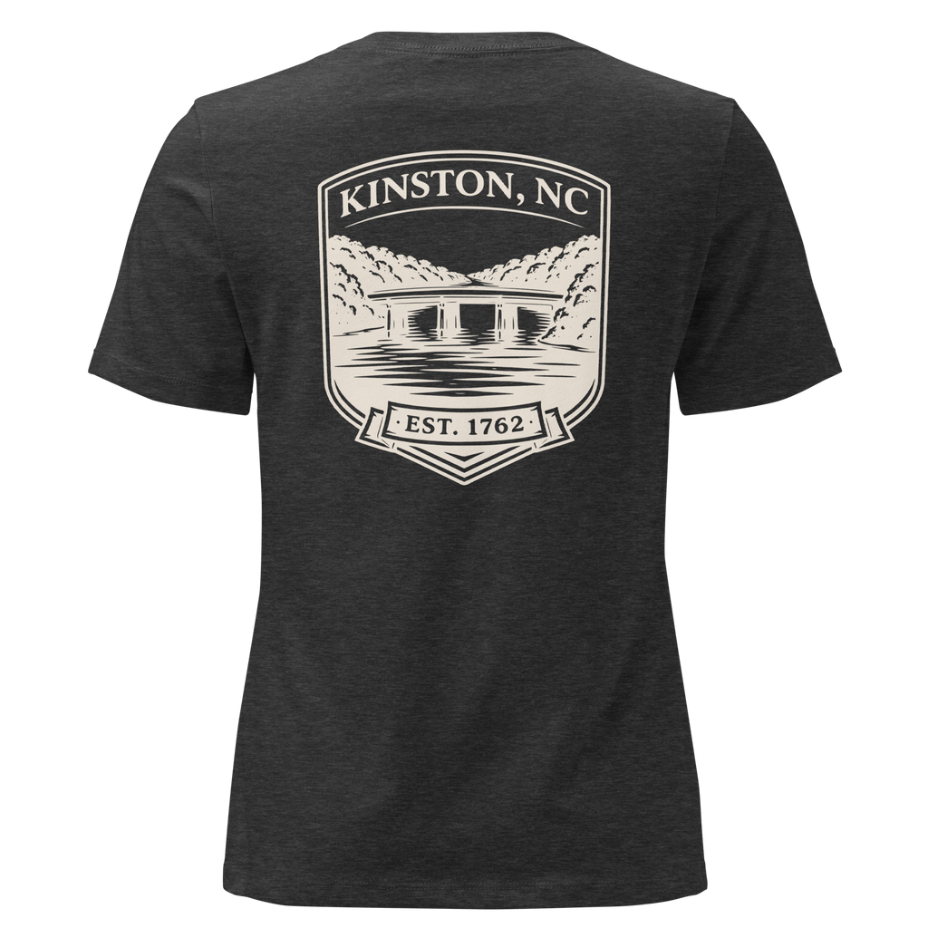 Kinston NC - Neuse River Bridge- Women's Relaxed T-Shirt