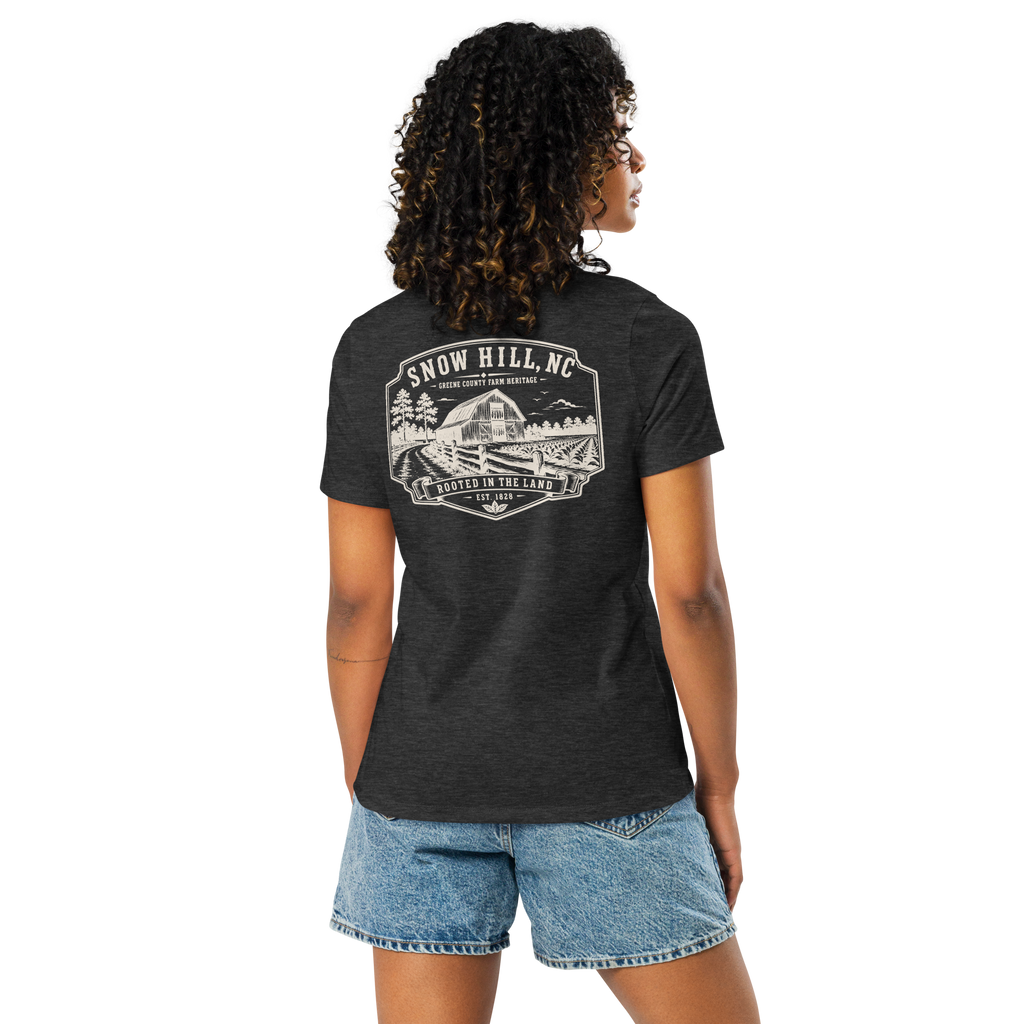 Snow Hill, NC - Rooted in the Land - Women's Relaxed T-Shirt