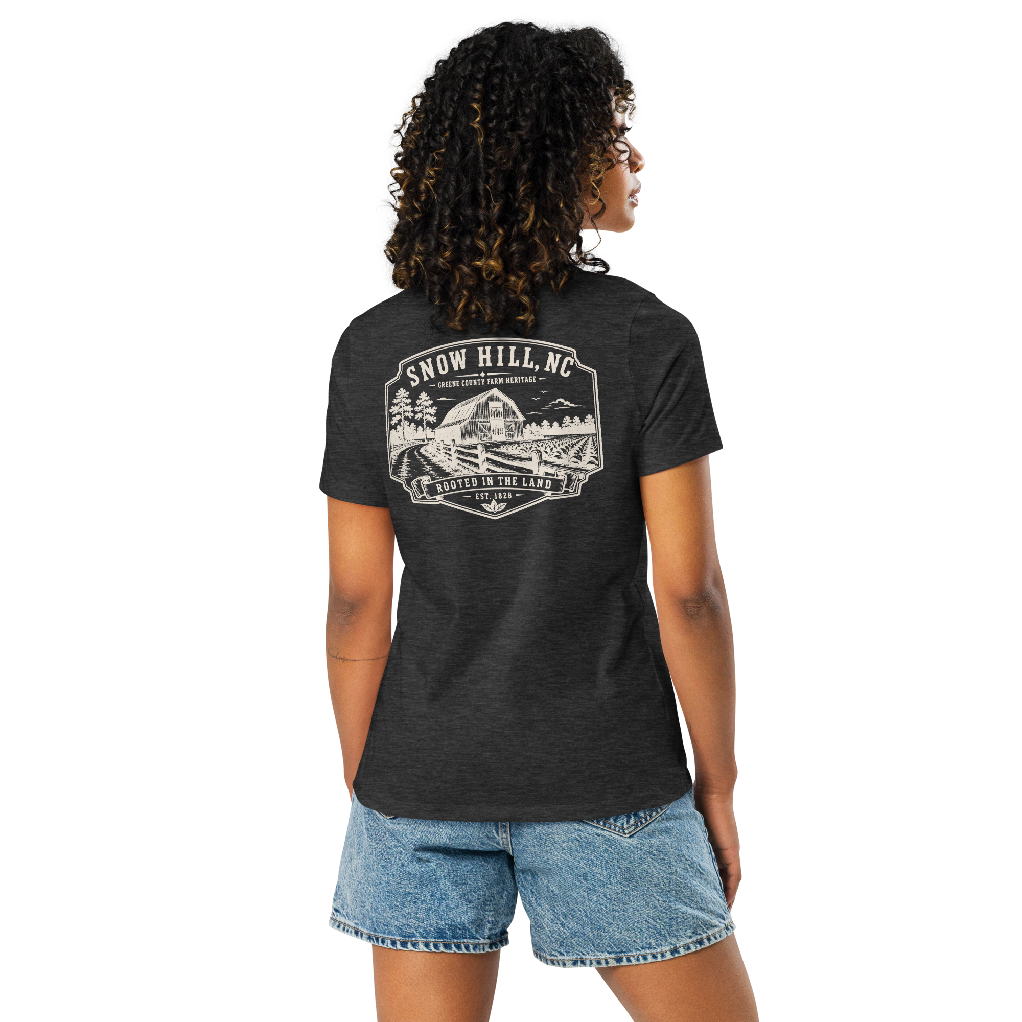 Snow Hill, NC - Rooted in the Land - Women's Relaxed T-Shirt