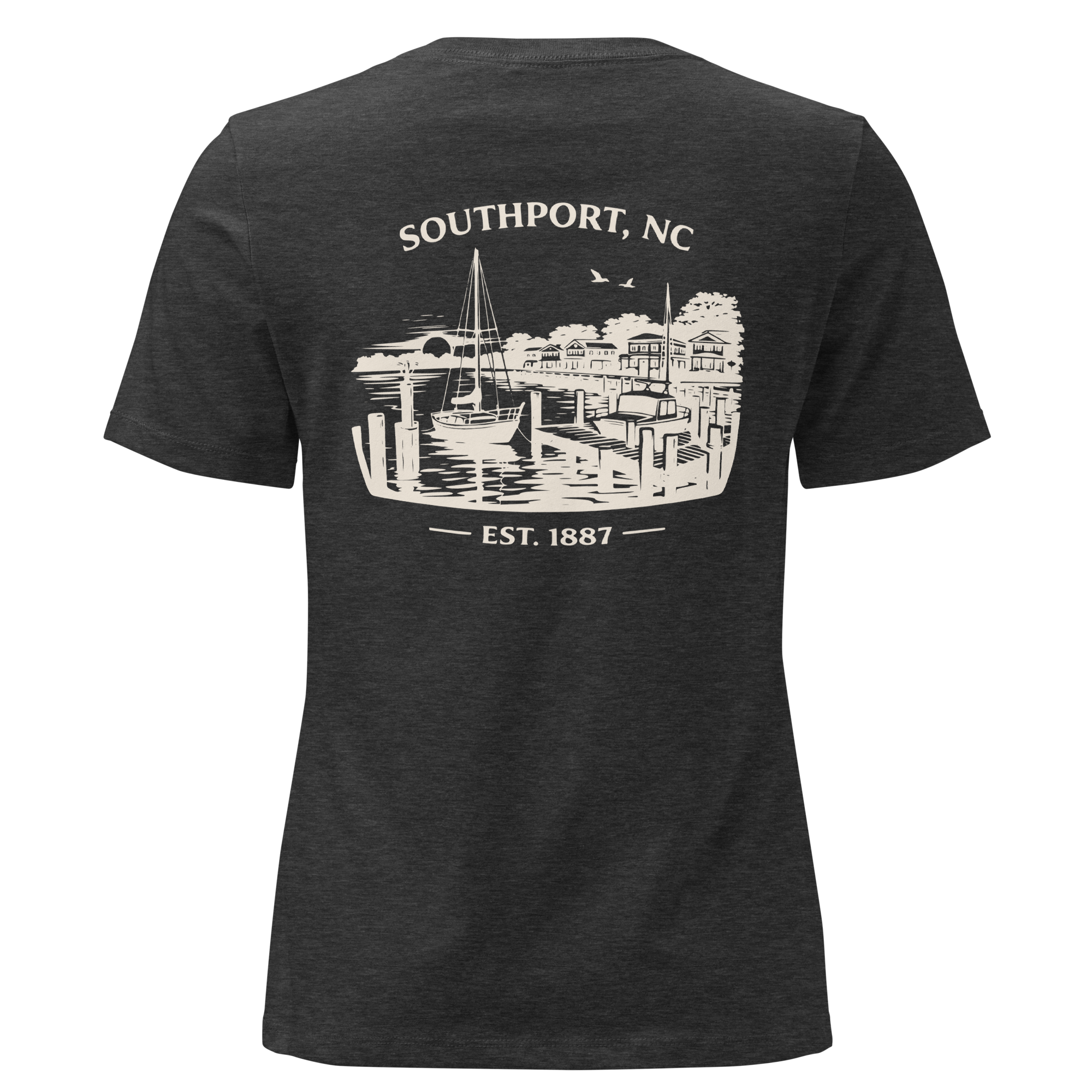 Southport NC - Waterfront- Women's Relaxed T-Shirt