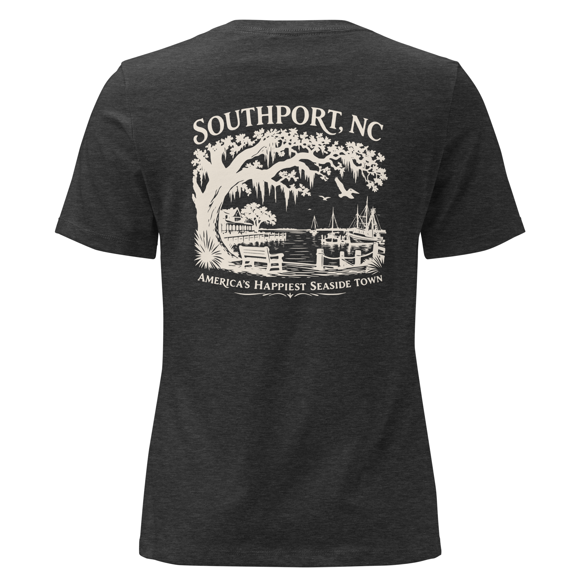 Southport NC - Happy Seaside Town- Women's Relaxed T-Shirt