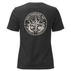 Southport NC - Compass- Women's Relaxed T-Shirt