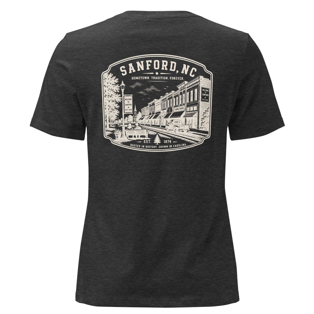 Sanford NC - Downtown - Women's Relaxed T-Shirt