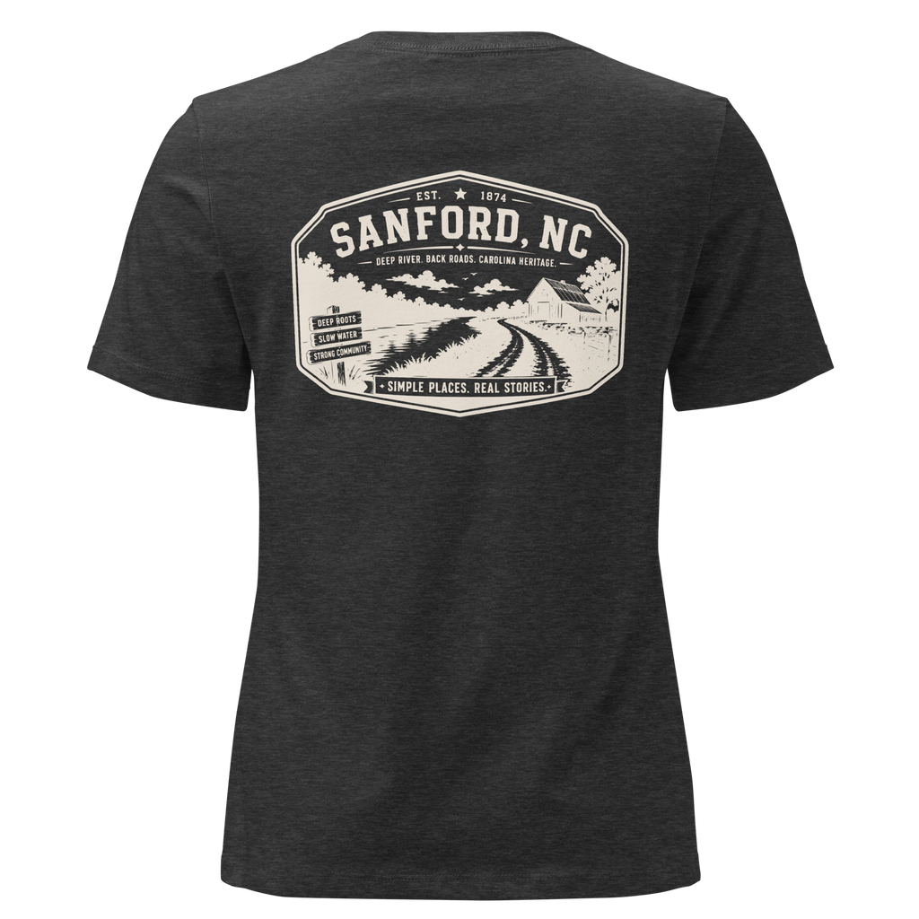 Sanford NC - Deep River Carolina - Women's Relaxed T-Shirt