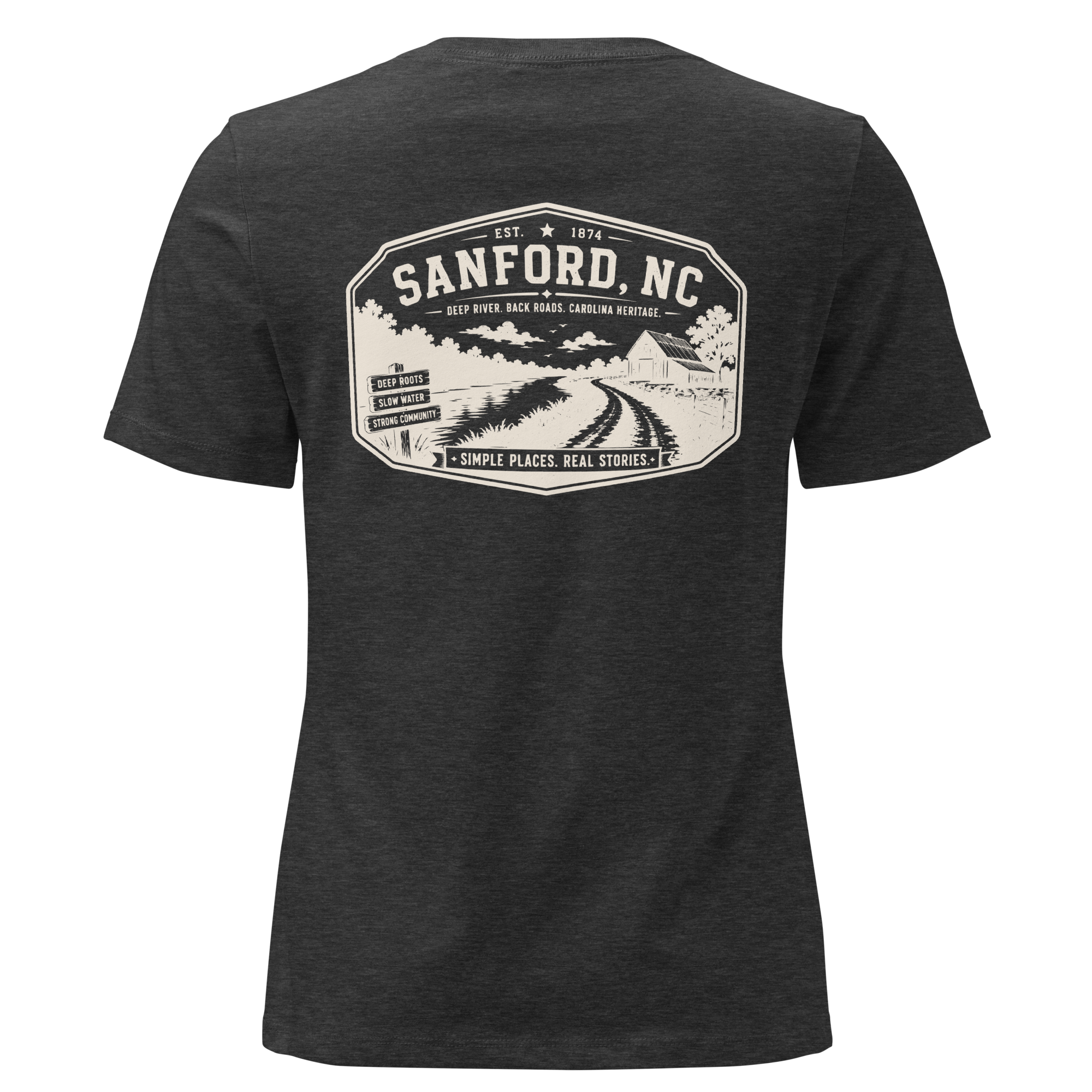 Sanford NC - Deep River Carolina - Women's Relaxed T-Shirt
