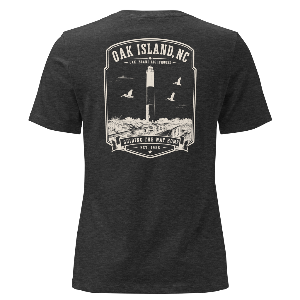 Oak Island, NC - Oak Island Lighthouse - Women's Relaxed T-Shirt