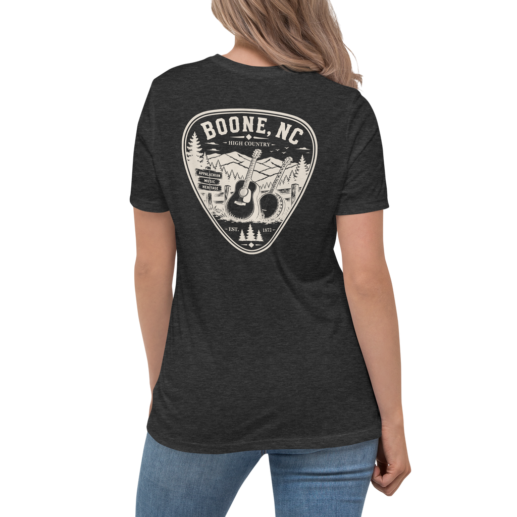 Boone NC - Mountain Music - Women's Relaxed T-Shirt