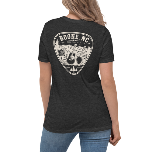 Boone NC - Mountain Music - Women's Relaxed T-Shirt