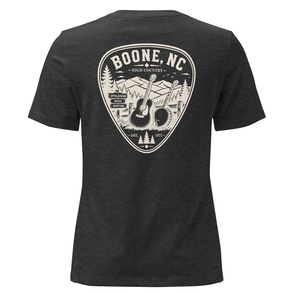 Boone NC - Mountain Music - Women's Relaxed T-Shirt