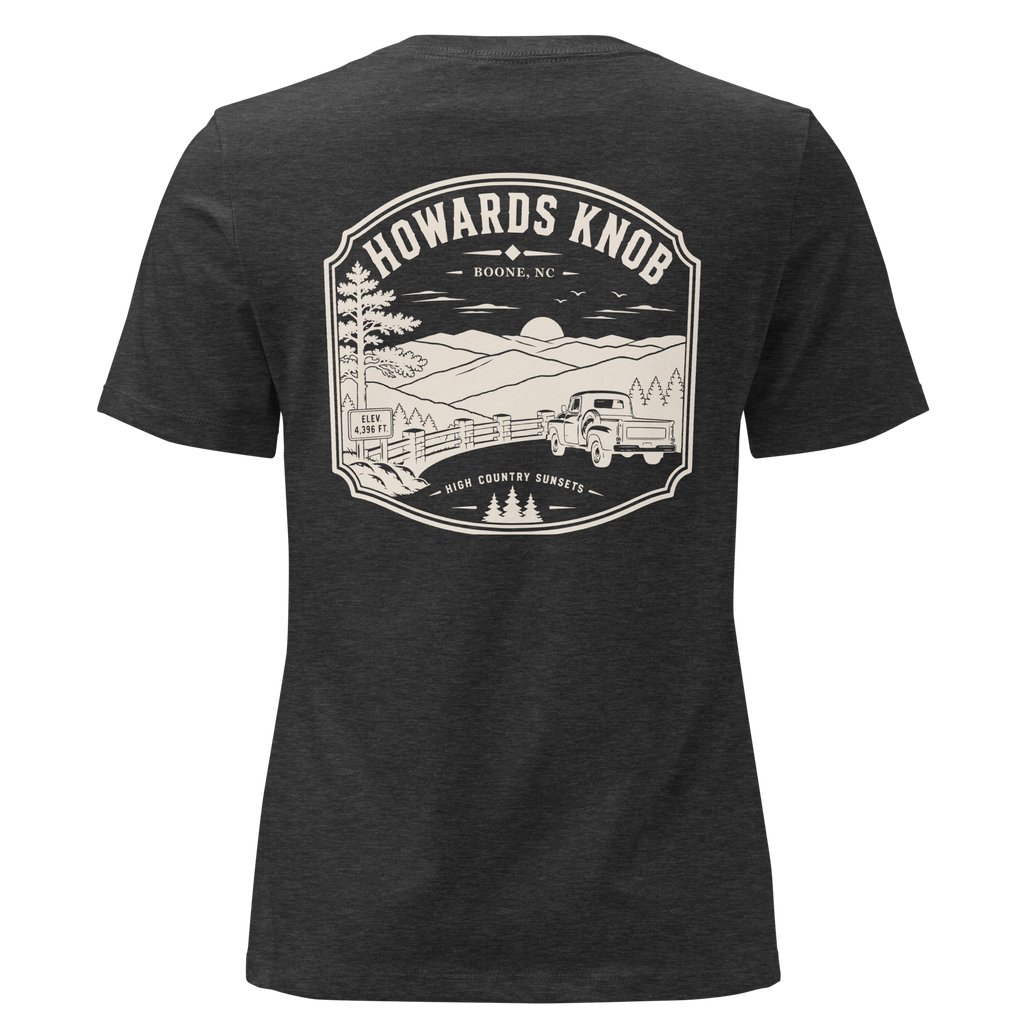 Boone NC - Howard's Knob - Women's Relaxed T-Shirt
