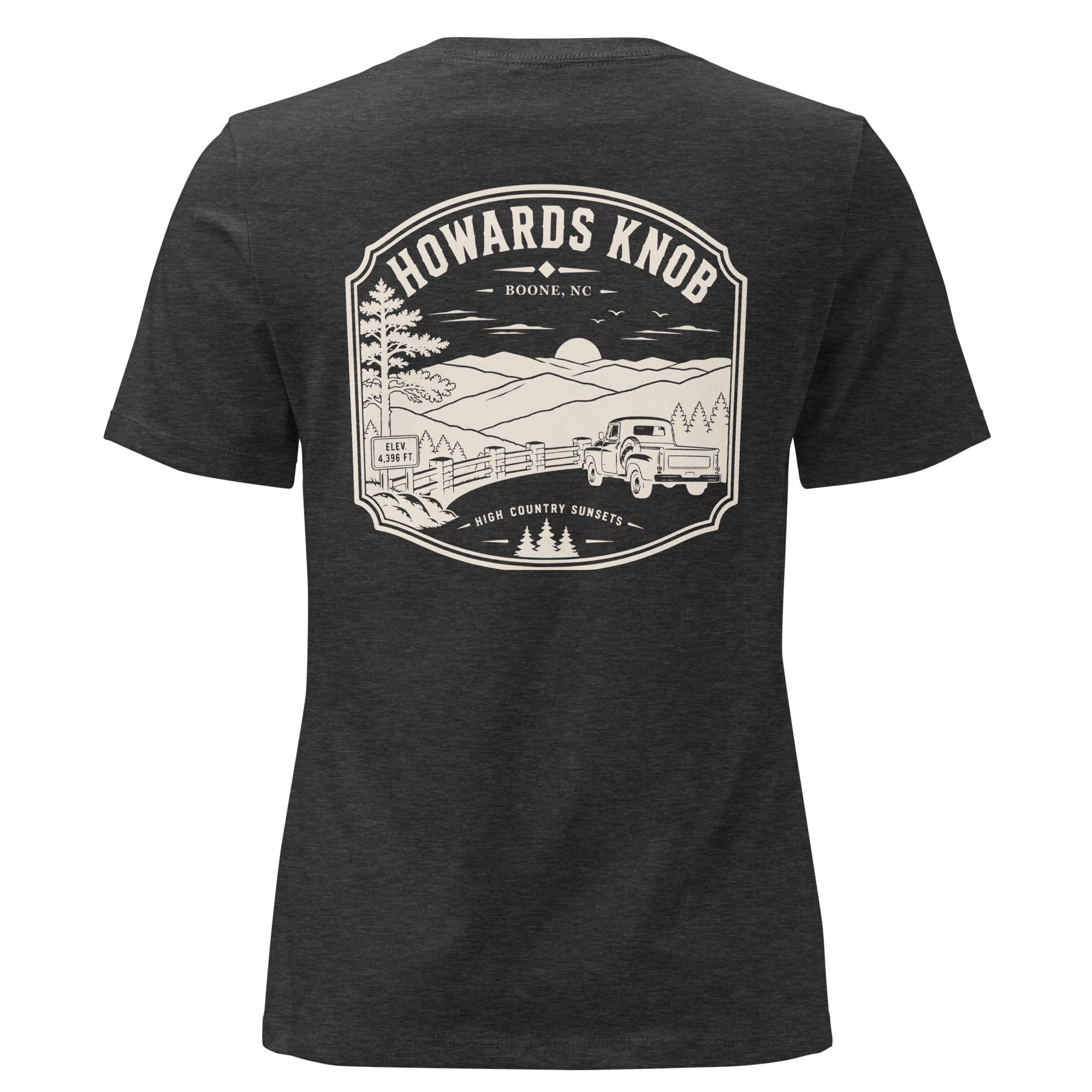 Boone NC - Howard's Knob - Women's Relaxed T-Shirt
