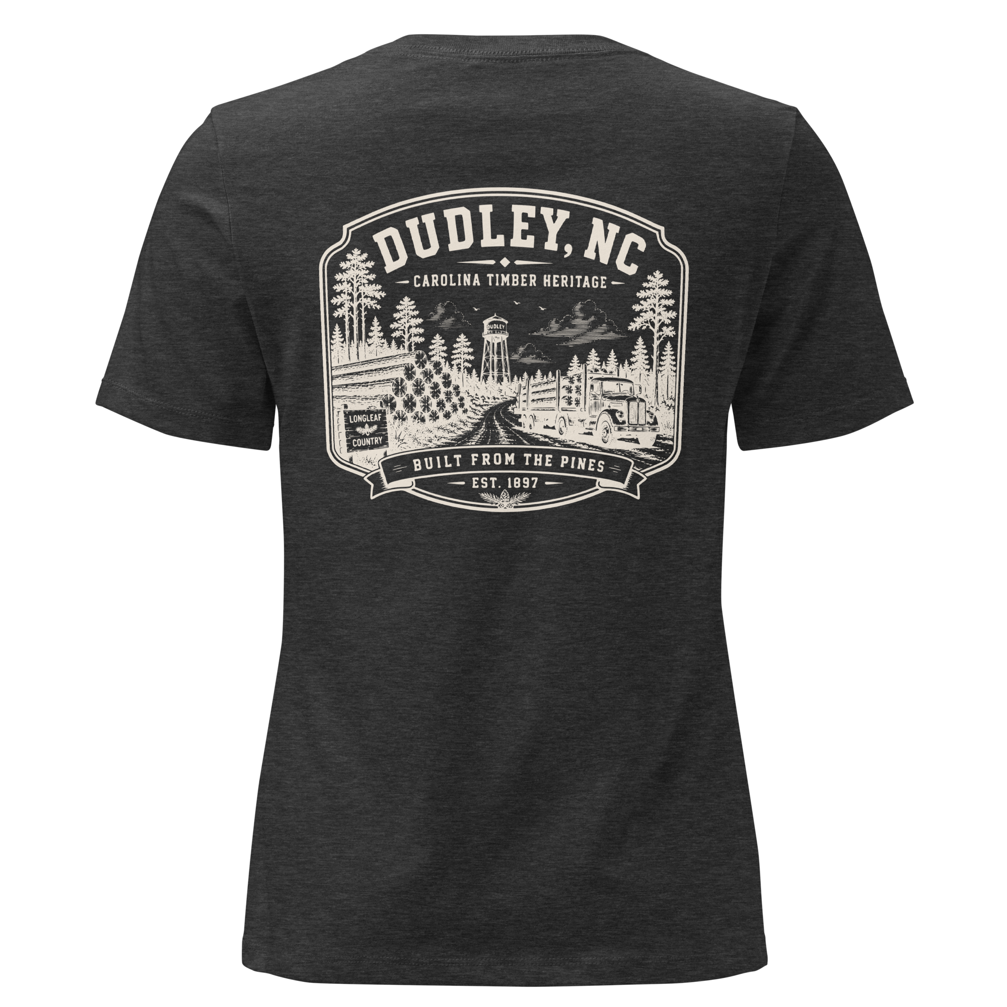 Dudley, NC - Carolina Timber- Women's Relaxed T-Shirt