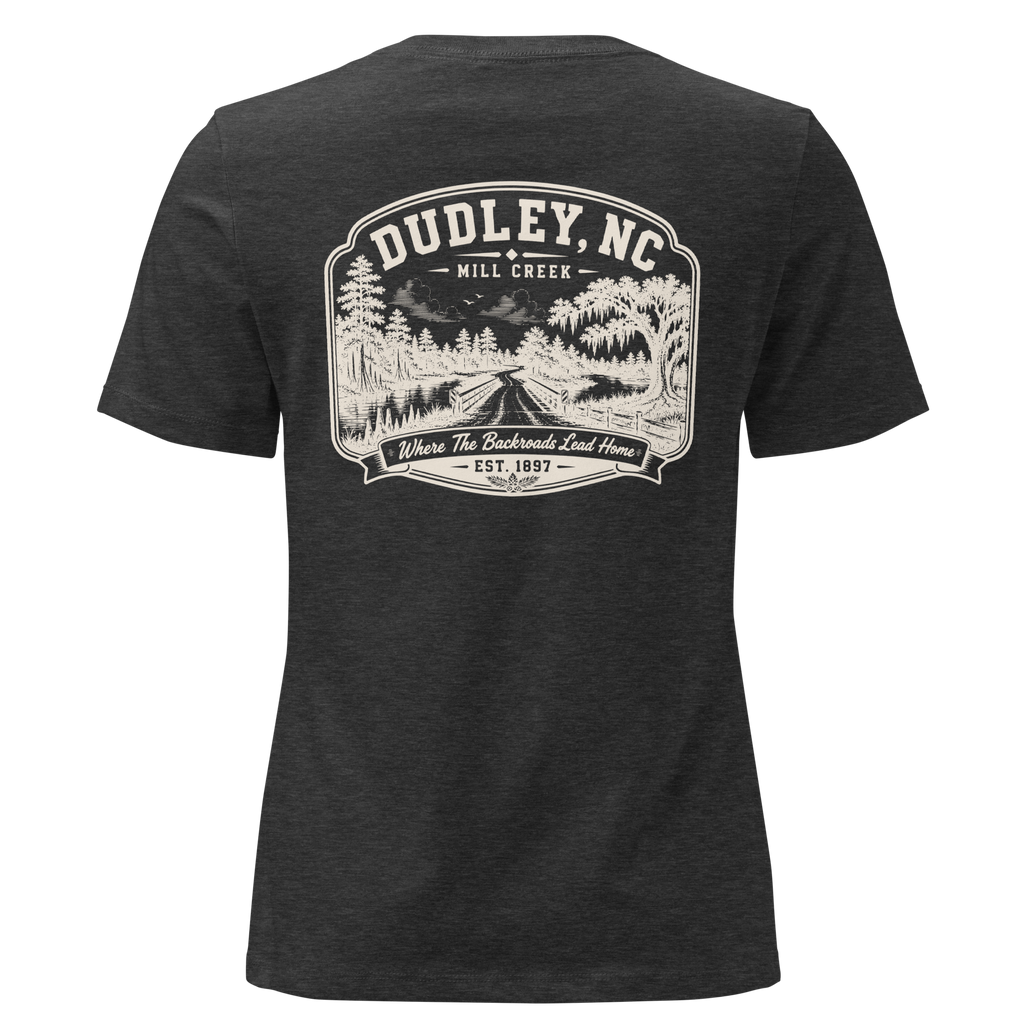 Dudley, NC - Mill Creek- Women's Relaxed T-Shirt