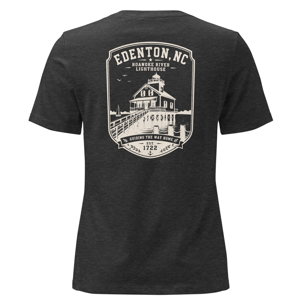 Edenton, NC - Roanoke River Lighthouse - Women's Relaxed T-Shirt