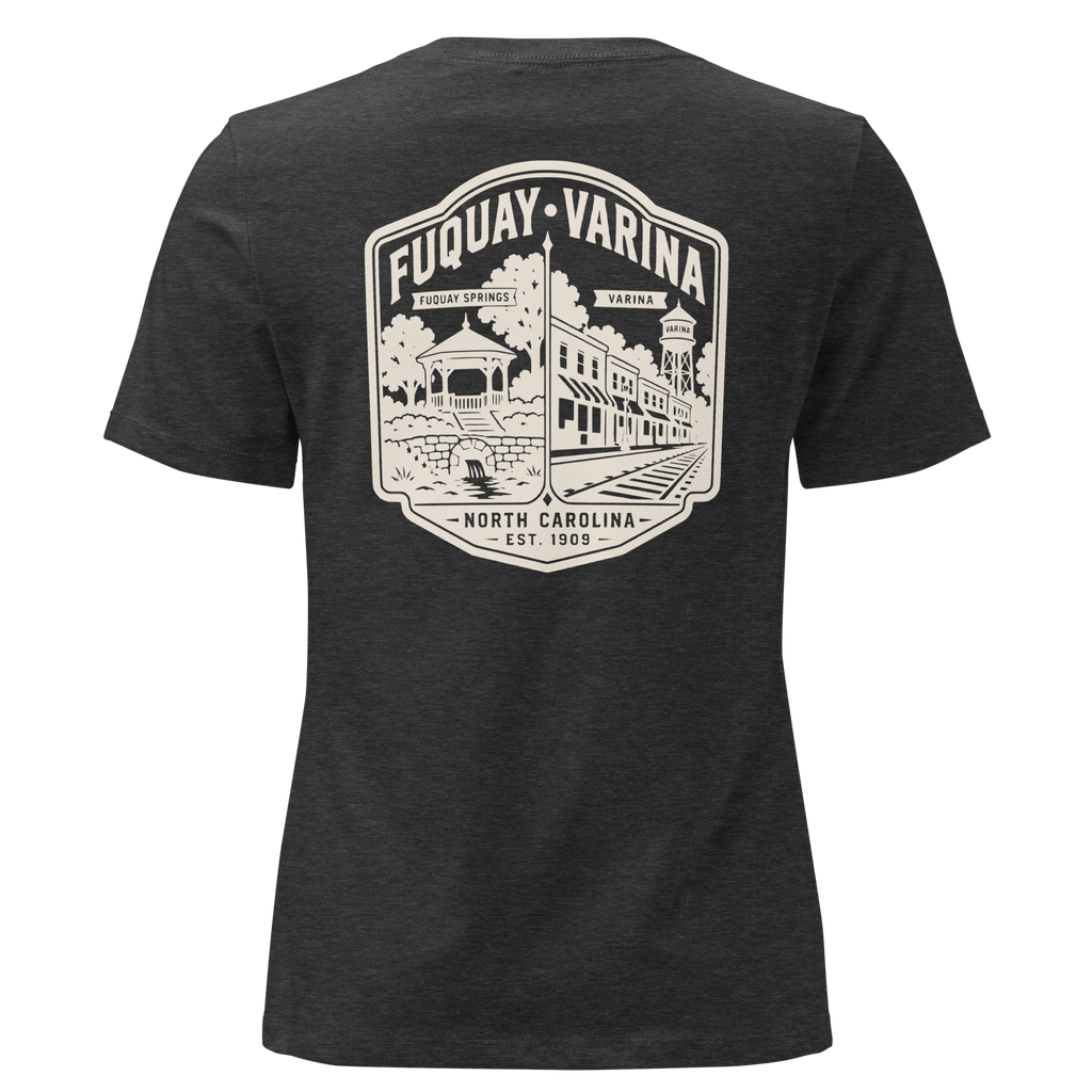 Fuquay Varina NC - Two Towns- Women's Relaxed T-Shirt