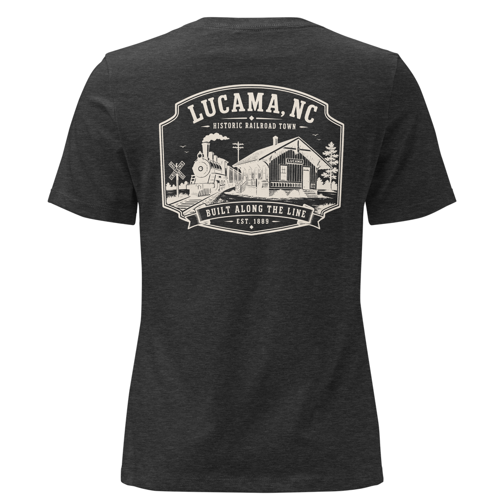 Lucama, NC - Built Along the Line - Women's Relaxed T-Shirt