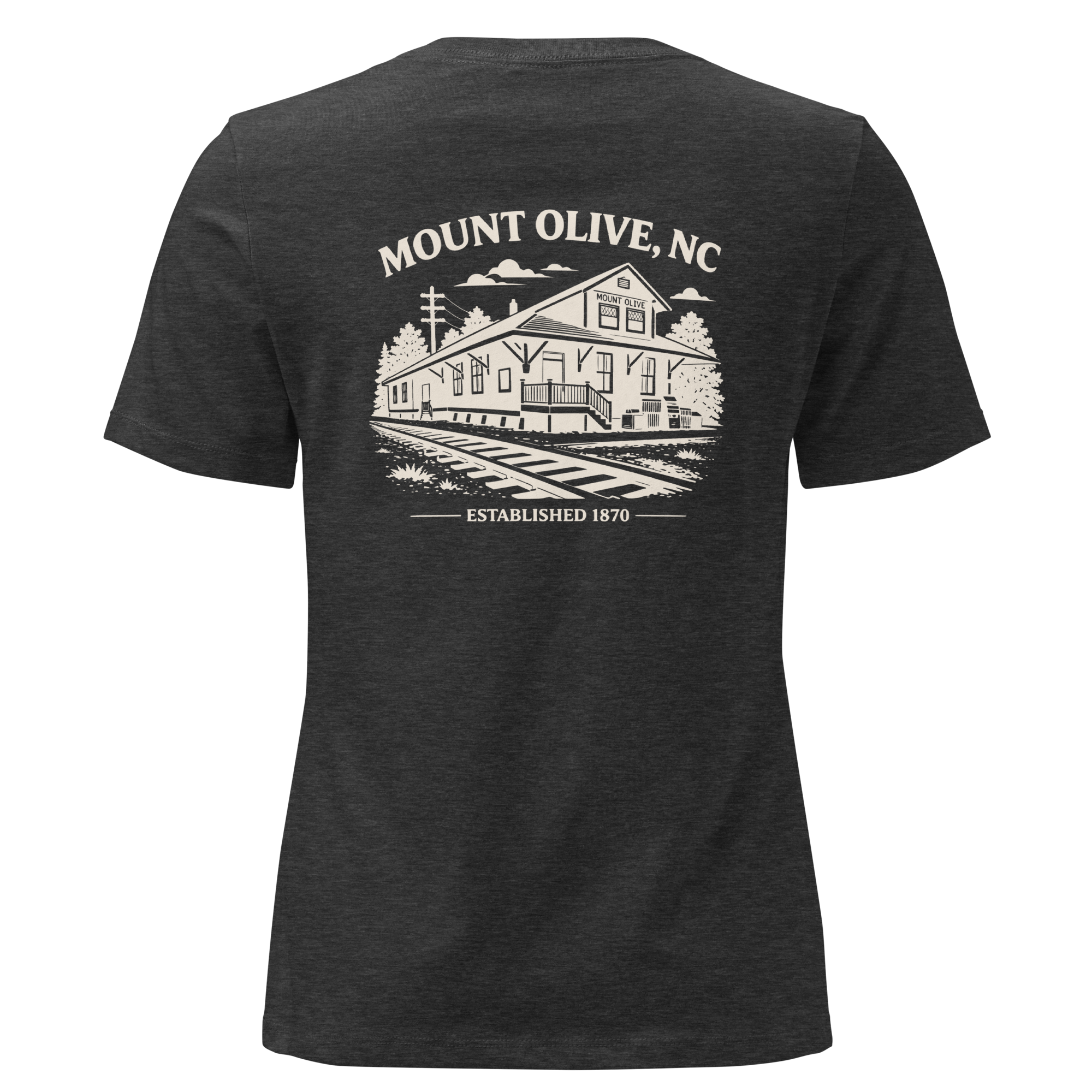 Mount Olive NC - Train Depot- Women's Relaxed T-Shirt