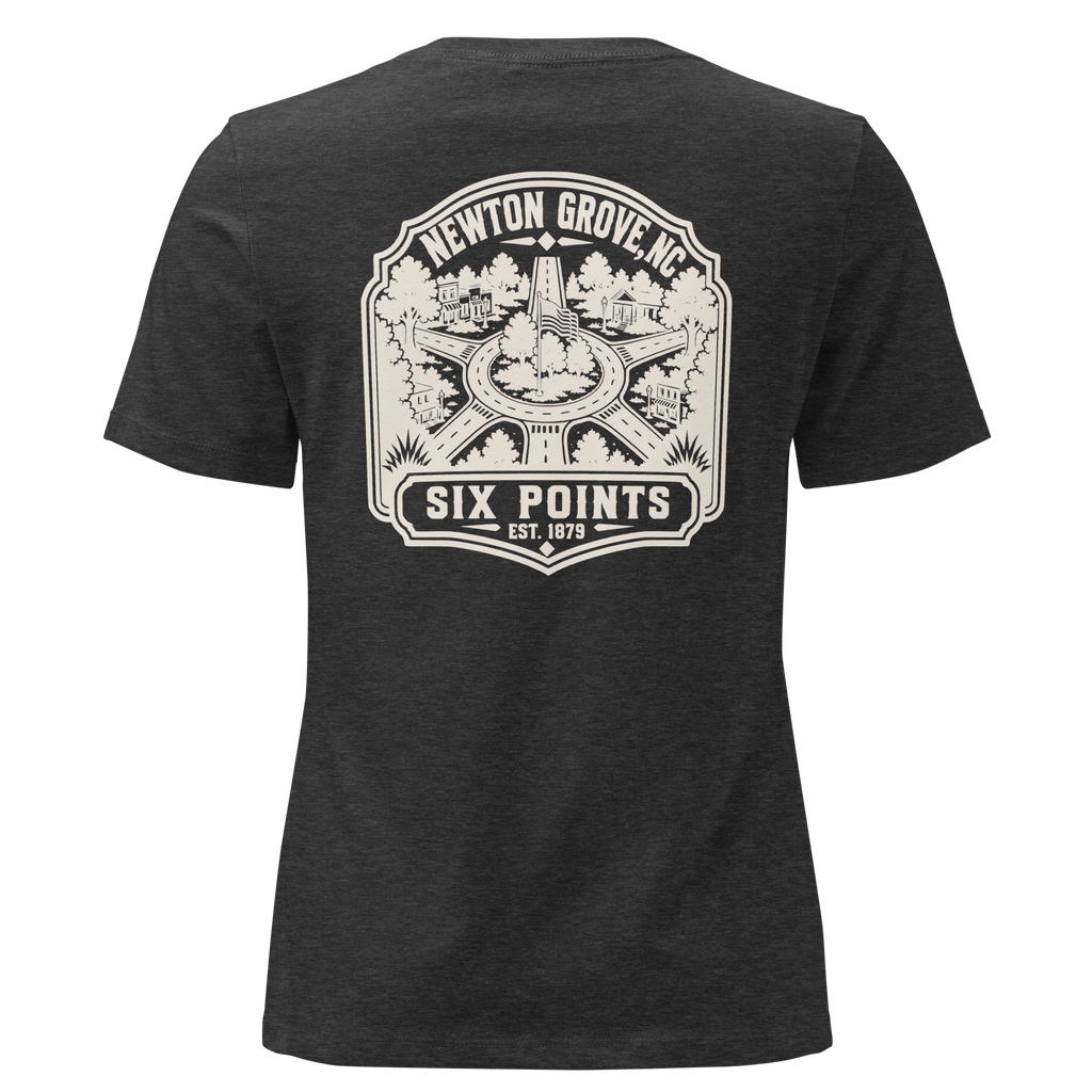 Newton Grove NC - Six Points- Women's Relaxed T-Shirt