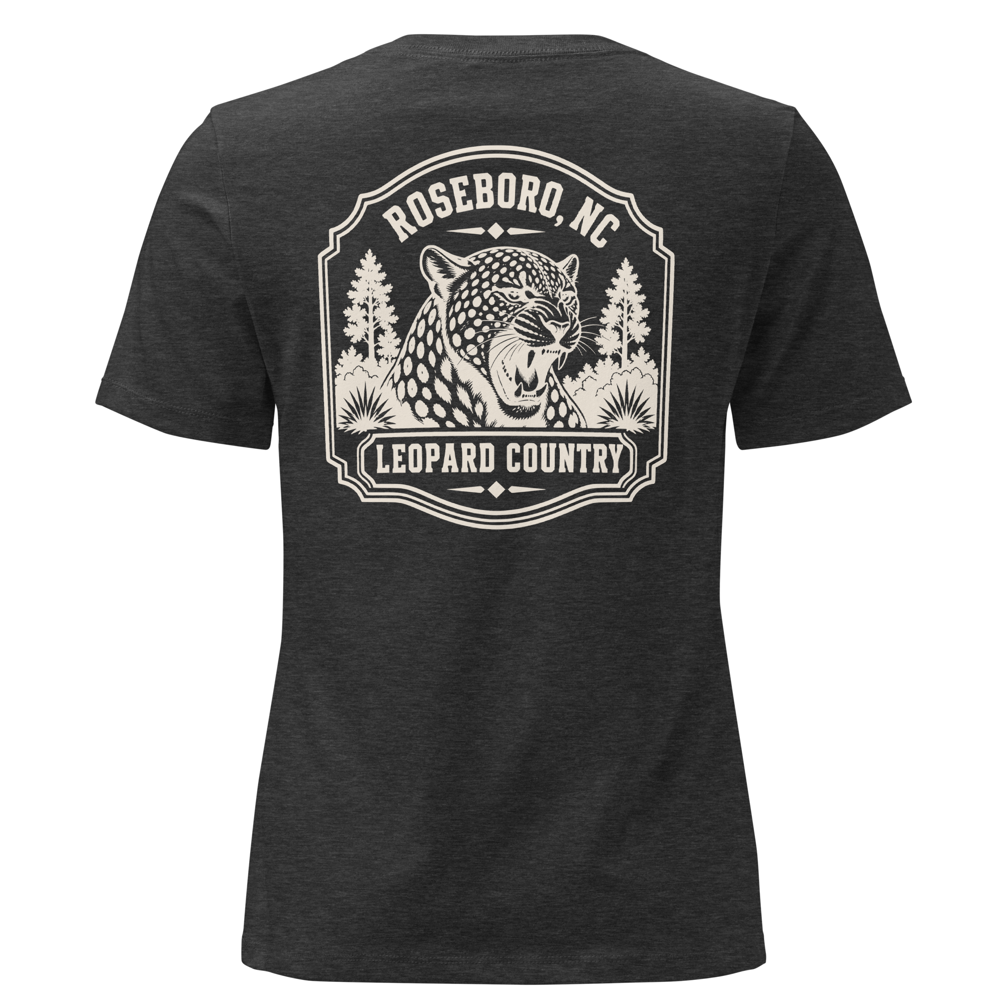 Roseboro NC - Leopard Country- Women's Relaxed T-Shirt