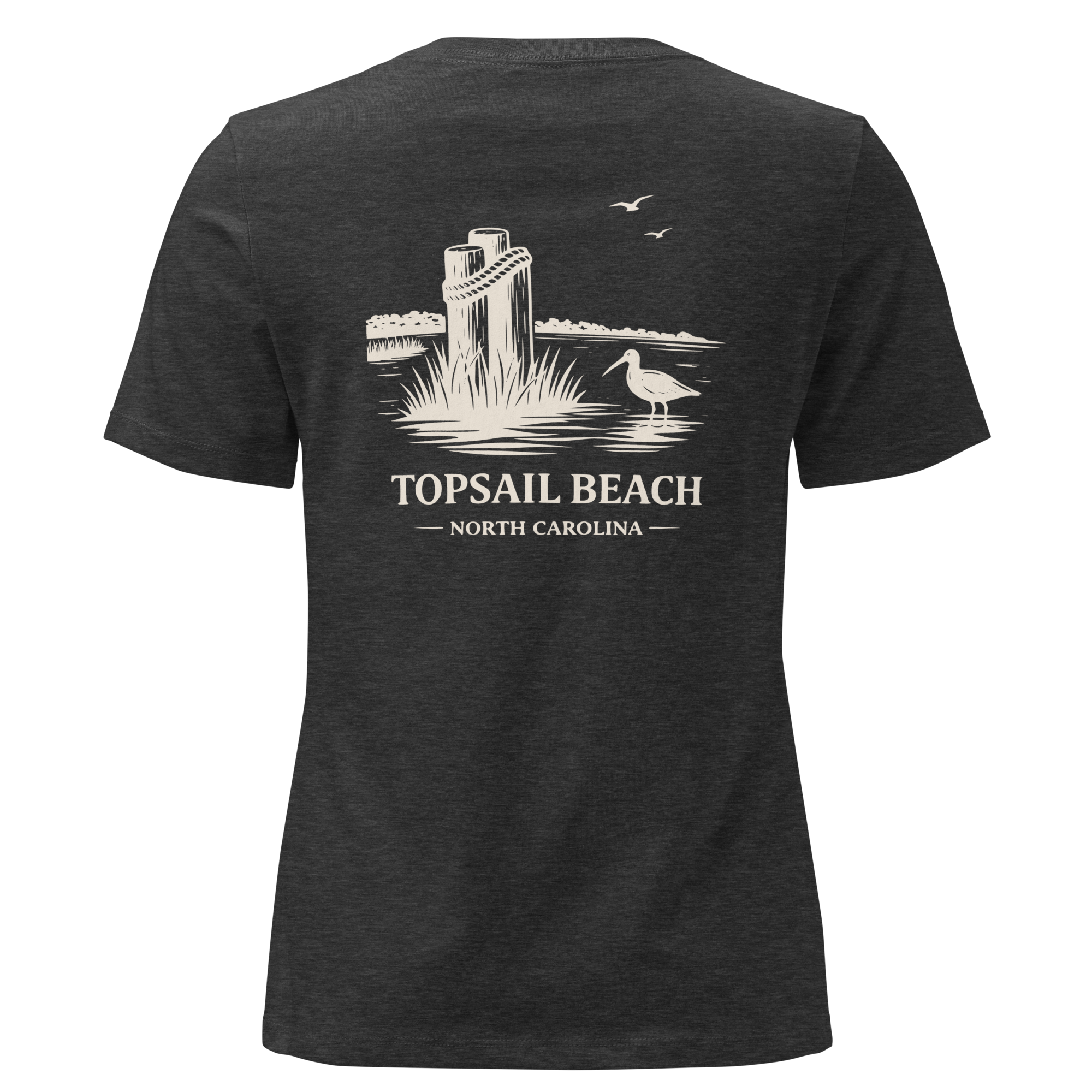 Topsail Beach NC - The Sandpiper- Women's Relaxed T-Shirt