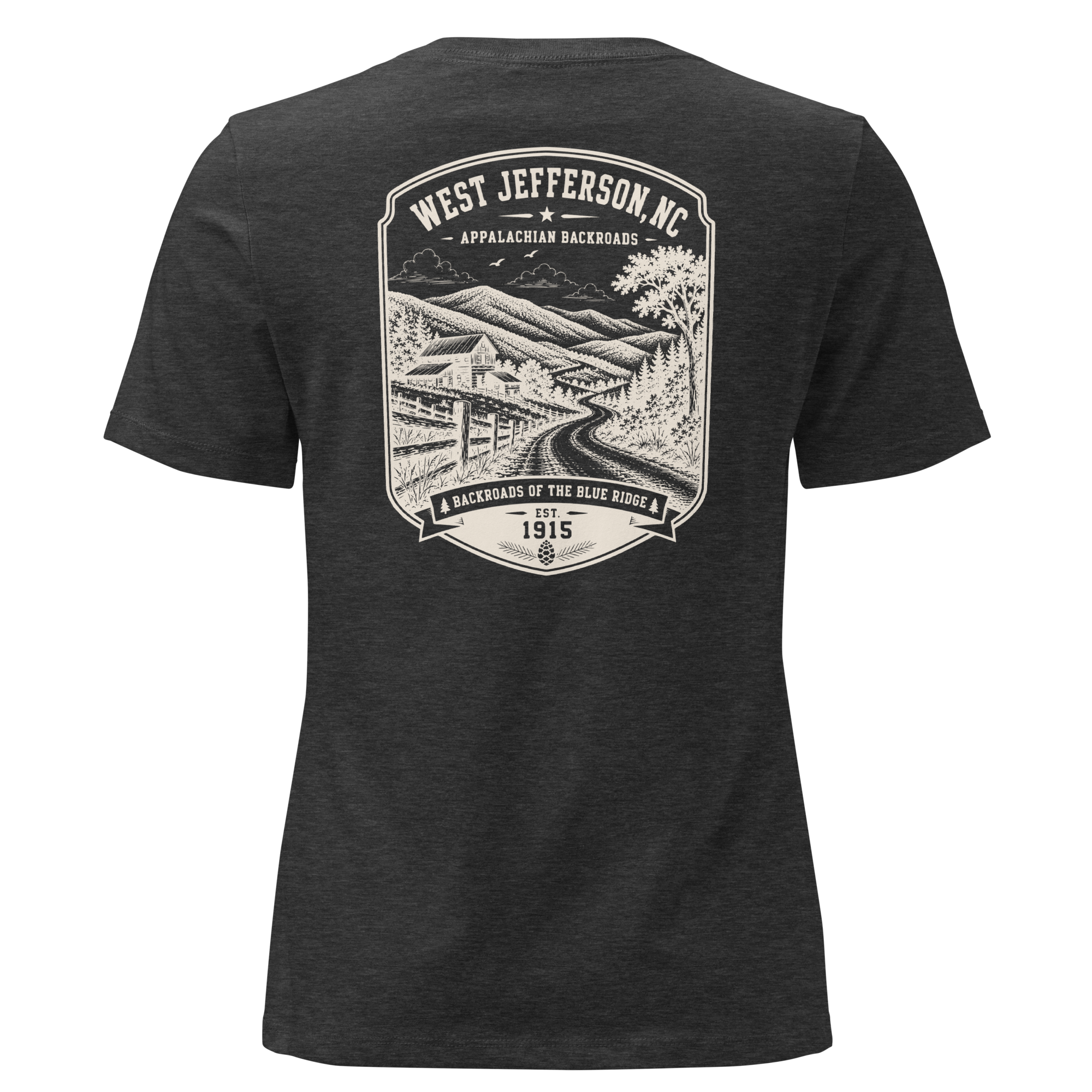 West Jefferson, NC - Appalachian Backroads - Women's Relaxed T-Shirt