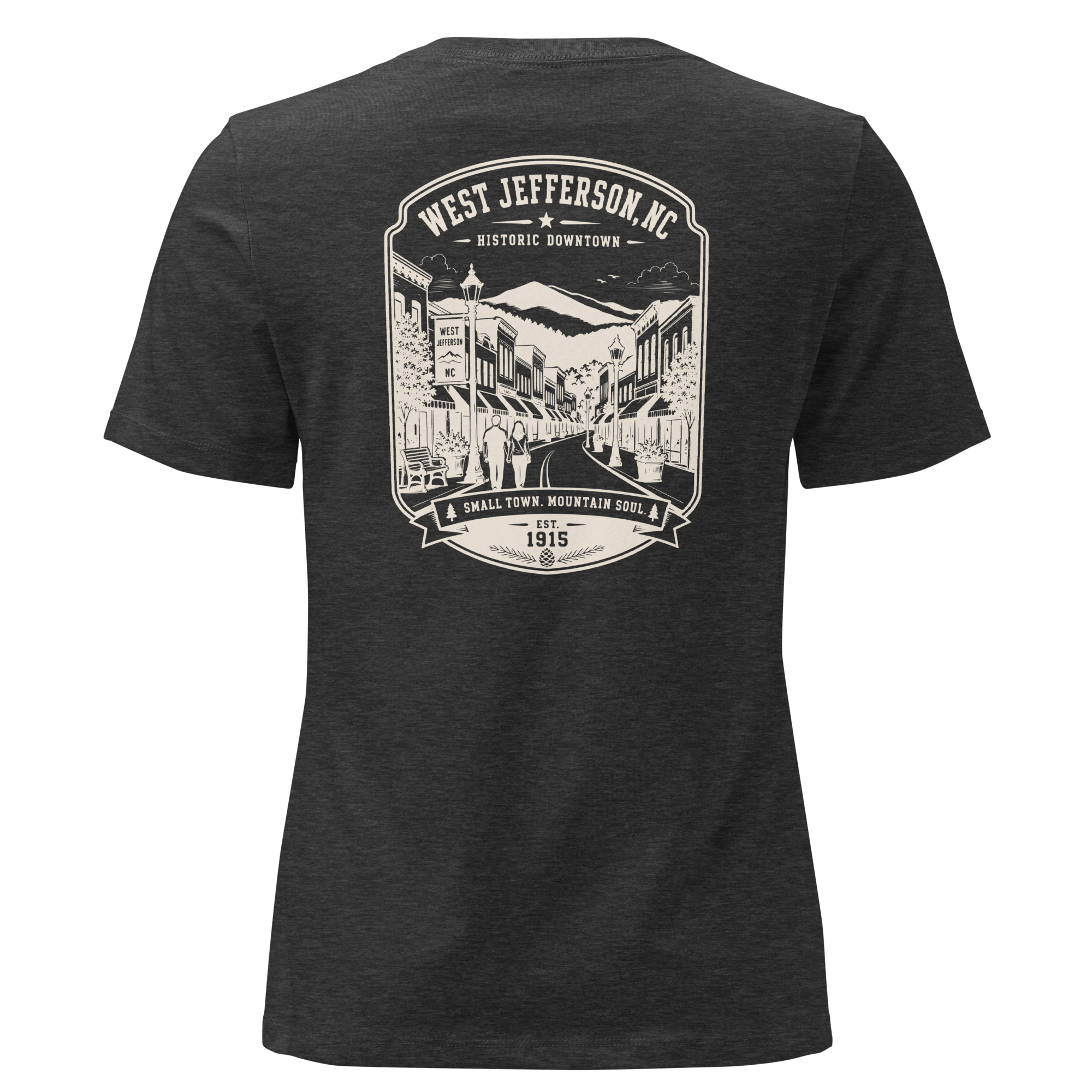 West Jefferson, NC - Historic Downtown - Women's Relaxed T-Shirt