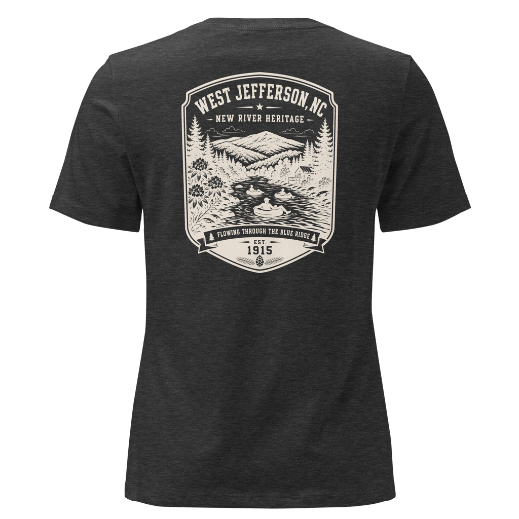 West Jefferson, NC - New River - Women's Relaxed T-Shirt