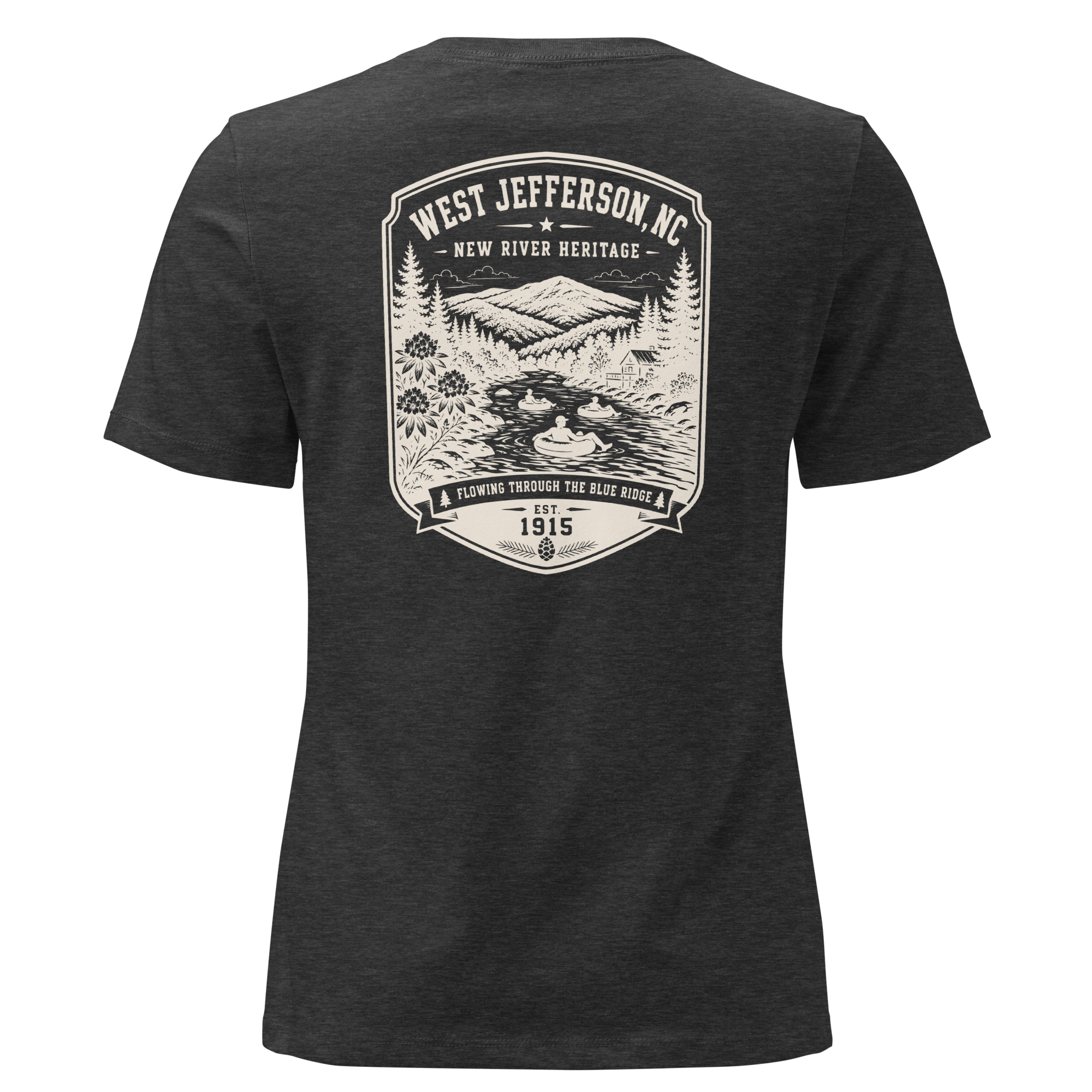 West Jefferson, NC - New River - Women's Relaxed T-Shirt