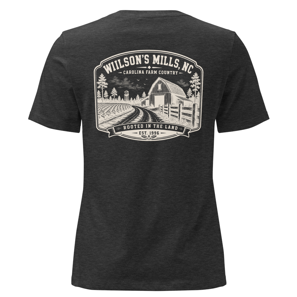 Wilson's Mills, NC - Farm Heritage - Women's Relaxed T-Shirt