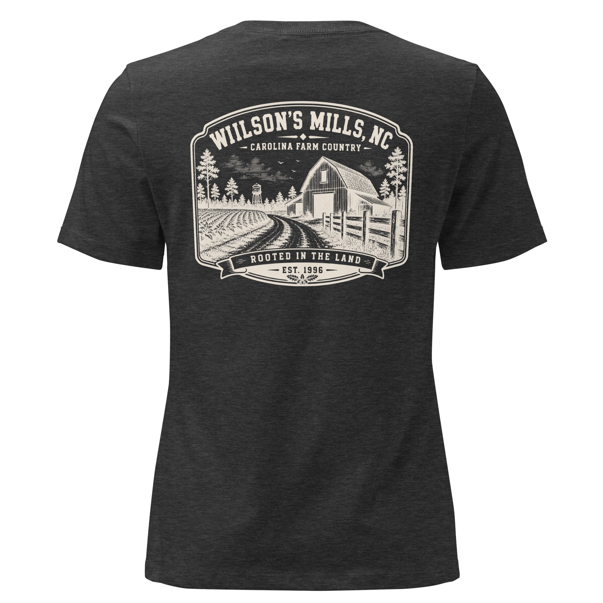 Wilson's Mills, NC - Farm Heritage - Women's Relaxed T-Shirt